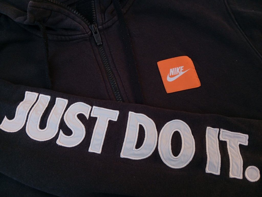 Nike Nike Just Do It 💥 Sweater Hoodie Zip Embroidered Size US S / EU 44-46 / 1 - 3 Thumbnail