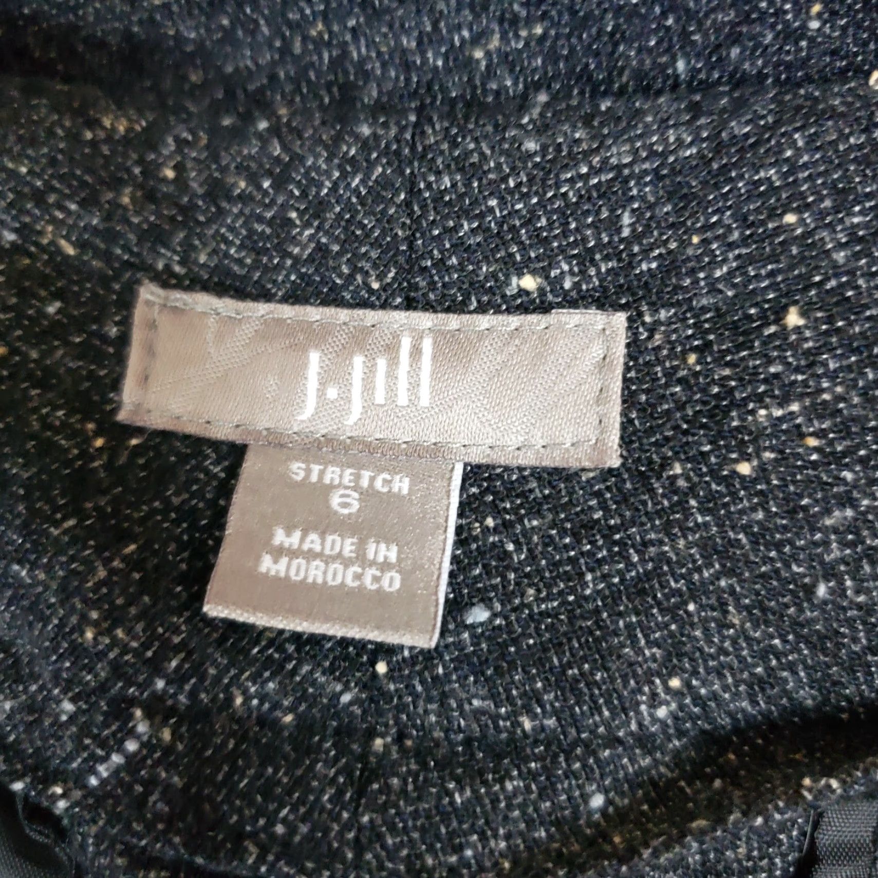 J. Jill J. Jill Womens Dress Pants Sz 6 Stretch Gray Tweed Mid Rise Viscose Blend Dress Pants Womens Size 28" / US 6 / IT 42 - 6 Thumbnail