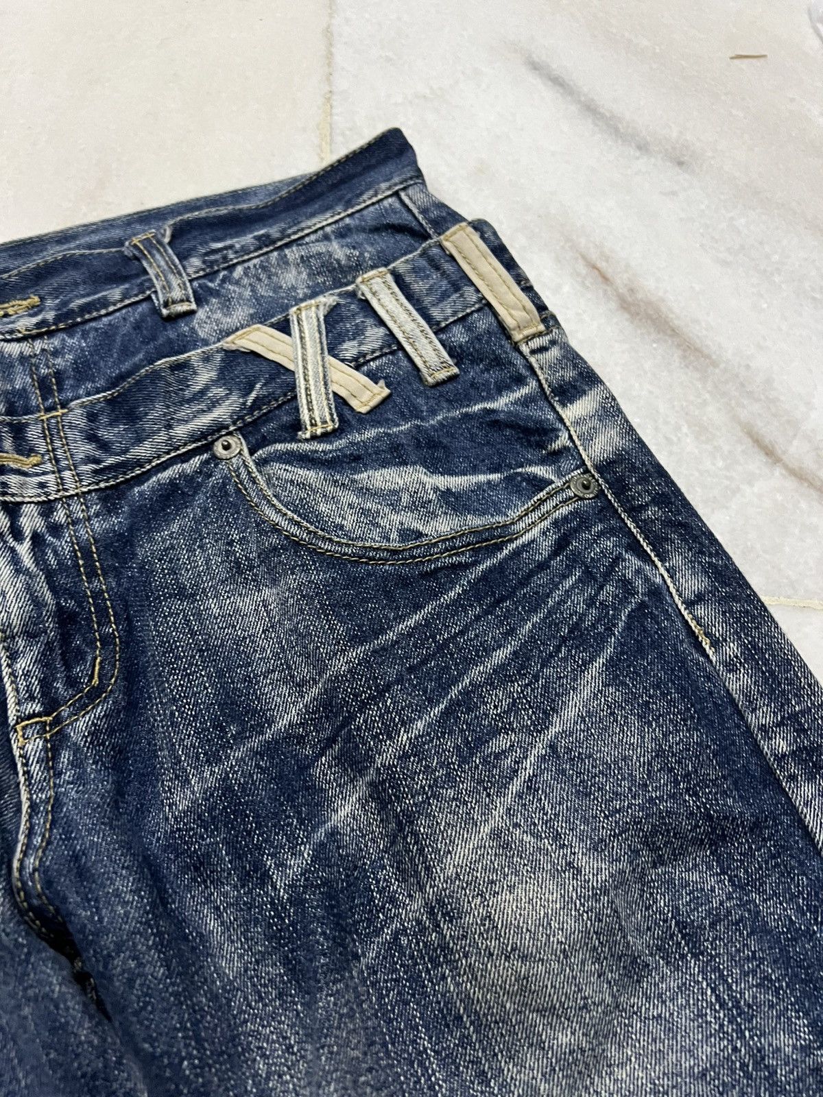 If Six Was Nine × Japanese Brand 💥Double Waist💥Vintage Japanese Brand Unbrand Claw Jean Japan Size US 34 / EU 50 - 7 Thumbnail