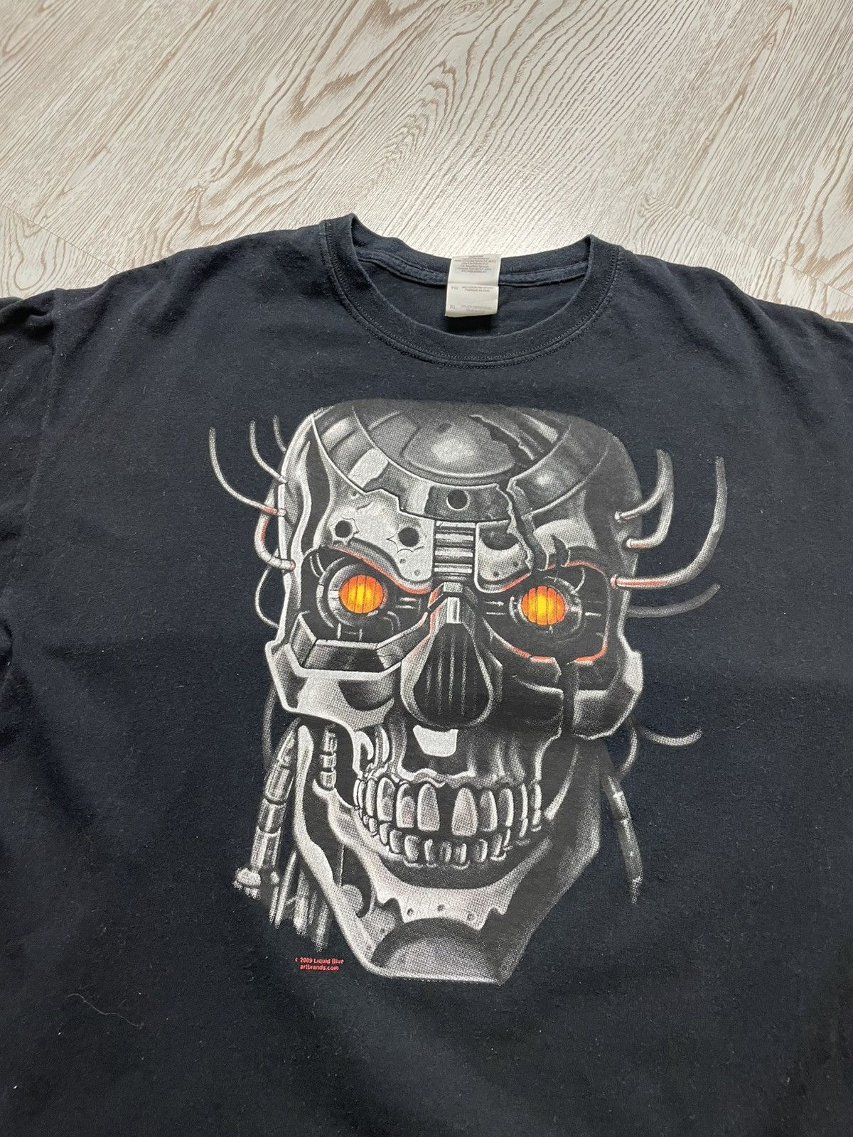 Liquid Blue × Vintage Vintage Liquid Blue Skull Logo 2009s tshirt size Xl Size US XL / EU 56 / 4 - 3 Thumbnail
