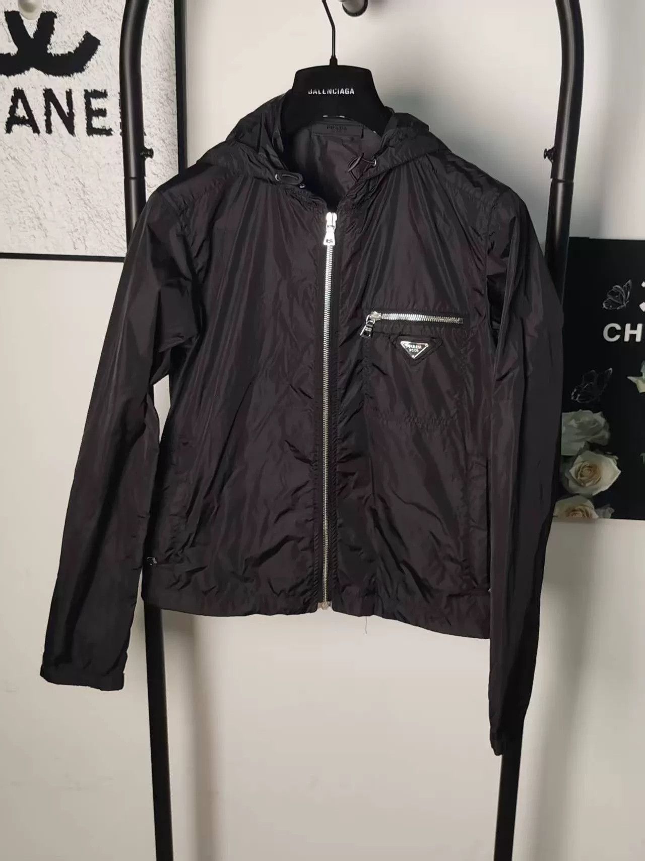 Prada Prada Nylon Jacket with Metal Triangle Logo Size US M / EU 48-50 / 2 - 1 Thumbnail