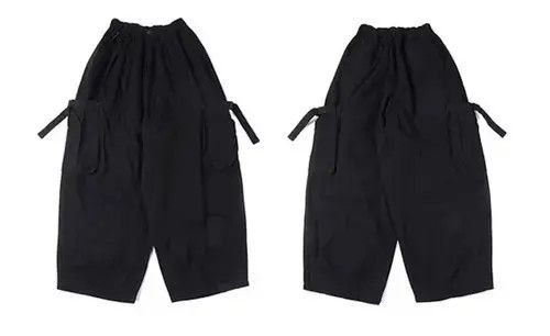 20AW Indigo Union Japan Black Oversized Worker Pants