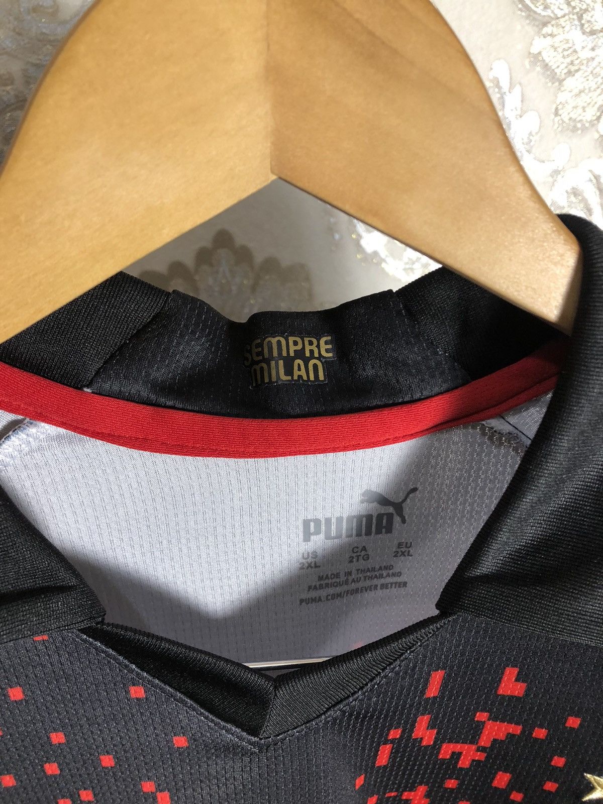Puma VINTAGE PUMA FC MILAN ITALY SOCCER JERSEY RETRO BLOKE Y2K Size US XXL / EU 58 / 5 - 6 Thumbnail