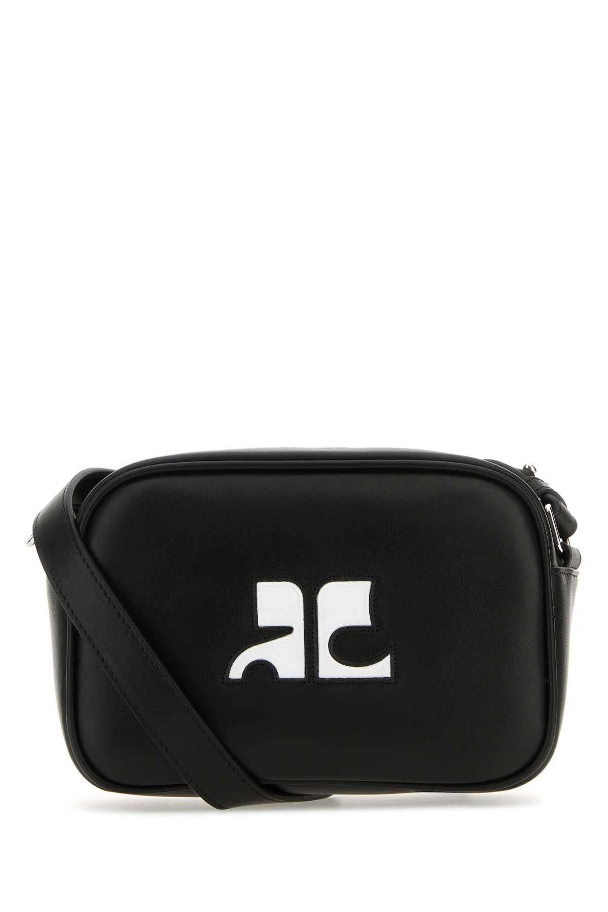 Courreges Black Leather Reedition Shoulder Bag Size ONE SIZE - 1 Thumbnail