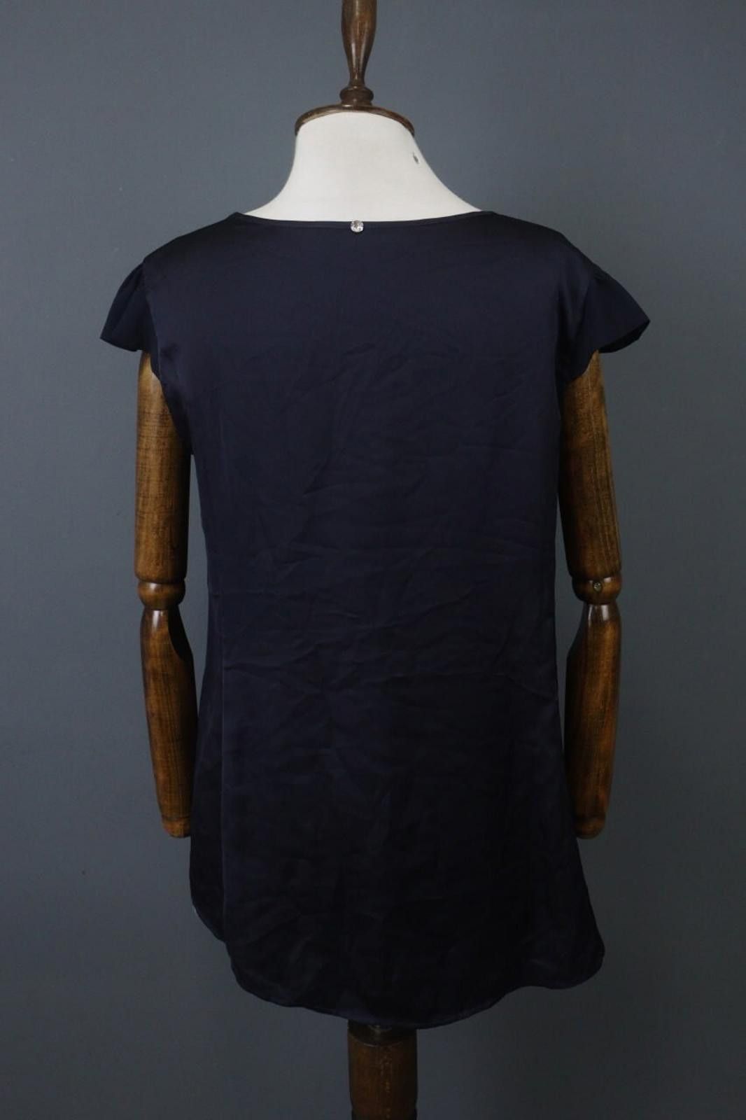 Other High Tech Navy Round Neck Regular Fit Pullover Blouse Top Size M / US 6-8 / IT 42-44 - 7 Thumbnail