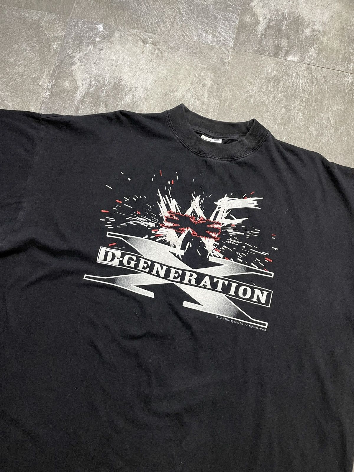 WWF Men’s DX D-Generation T-Shirt Wrestling 1998 Vintage HBK Size US XL / EU 56 / 4 - 2 Thumbnail