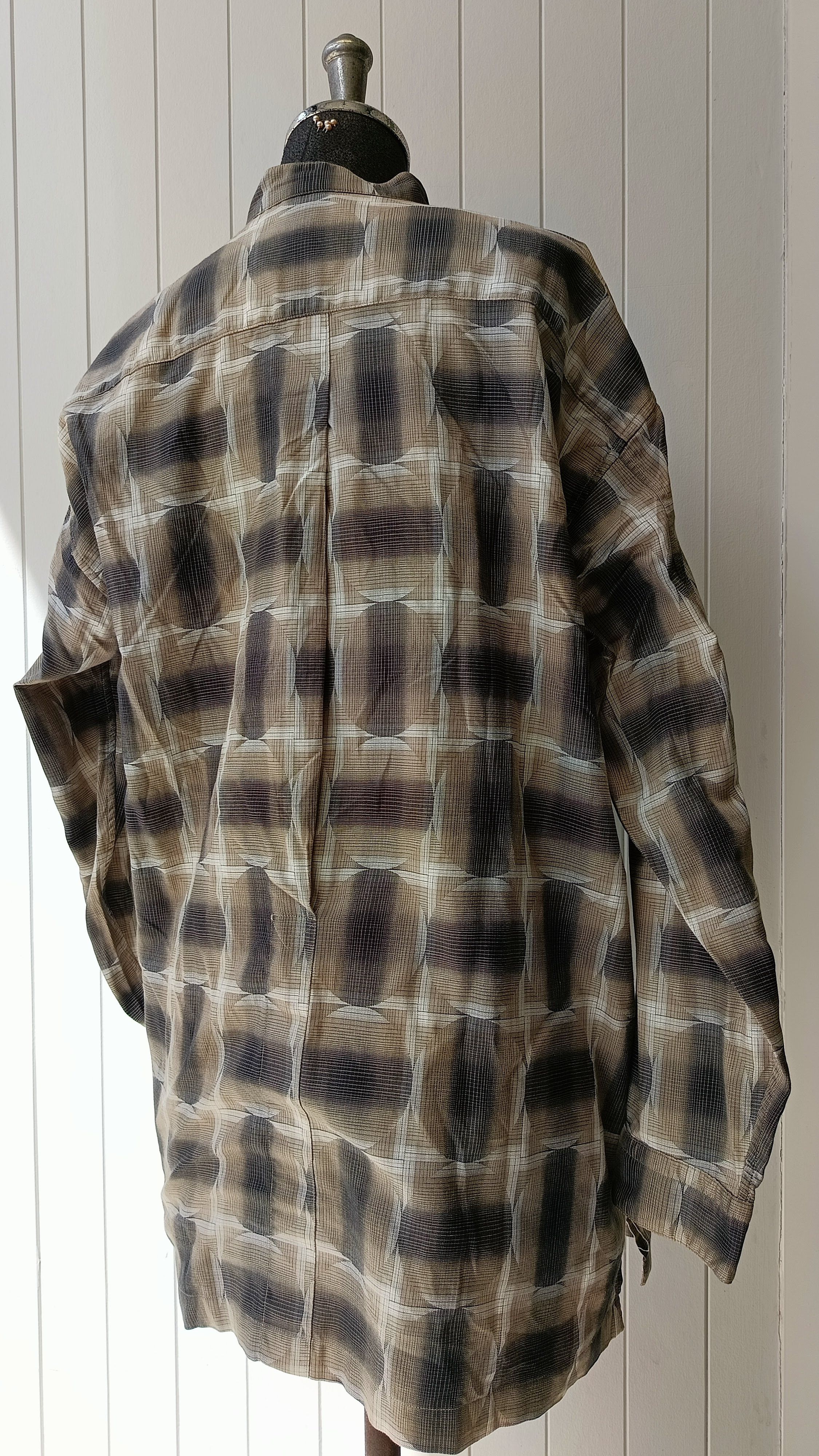 Issey Miyake Issey Miyake IM studio Japan geometric mandarin shirt VTG Size US M / EU 48-50 / 2 - 6 Thumbnail