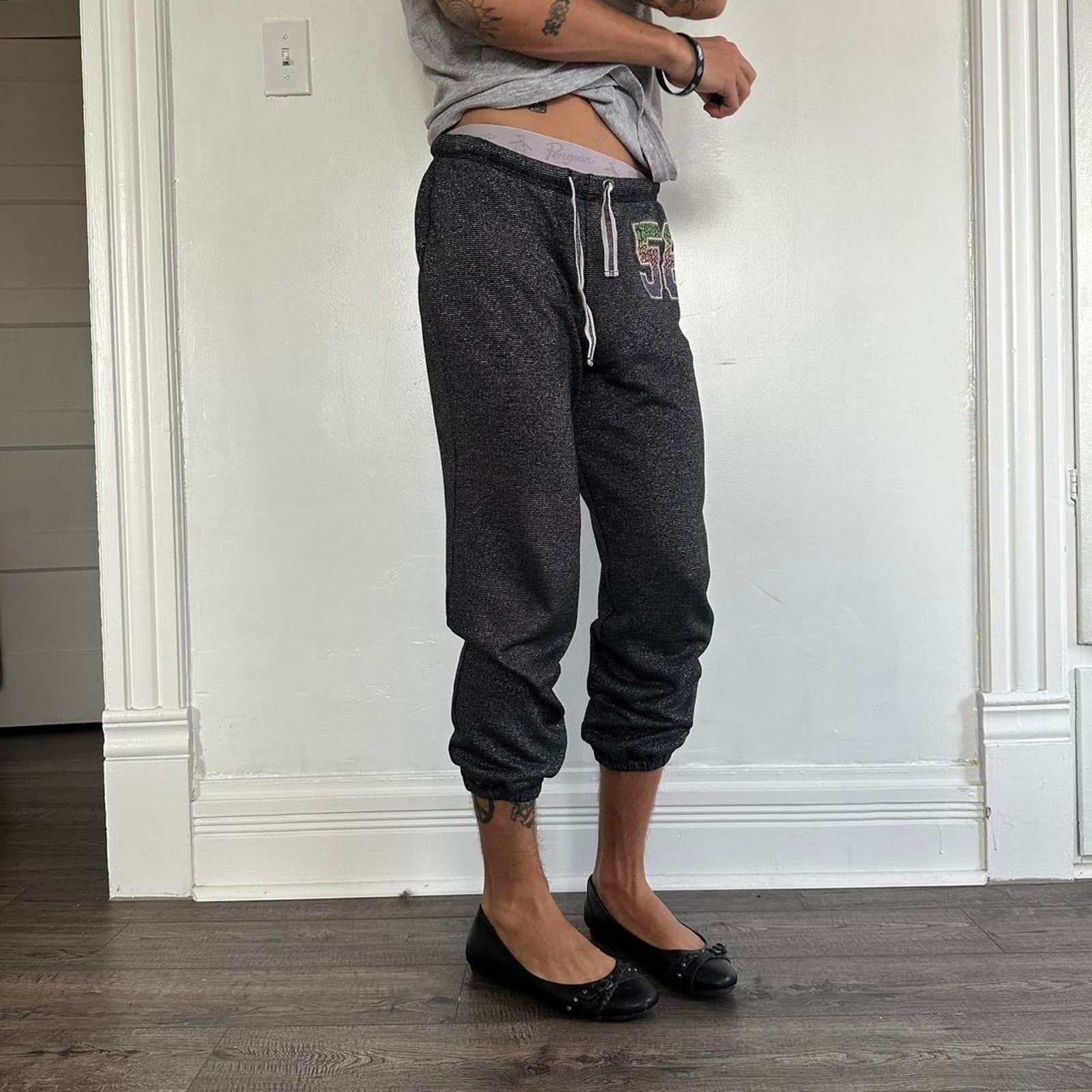 Vintage Cute Vintage Y2K Cheetah Leopard Capris Joggers Sweatpants Size 26" / US 2 / IT 38 - 5 Thumbnail