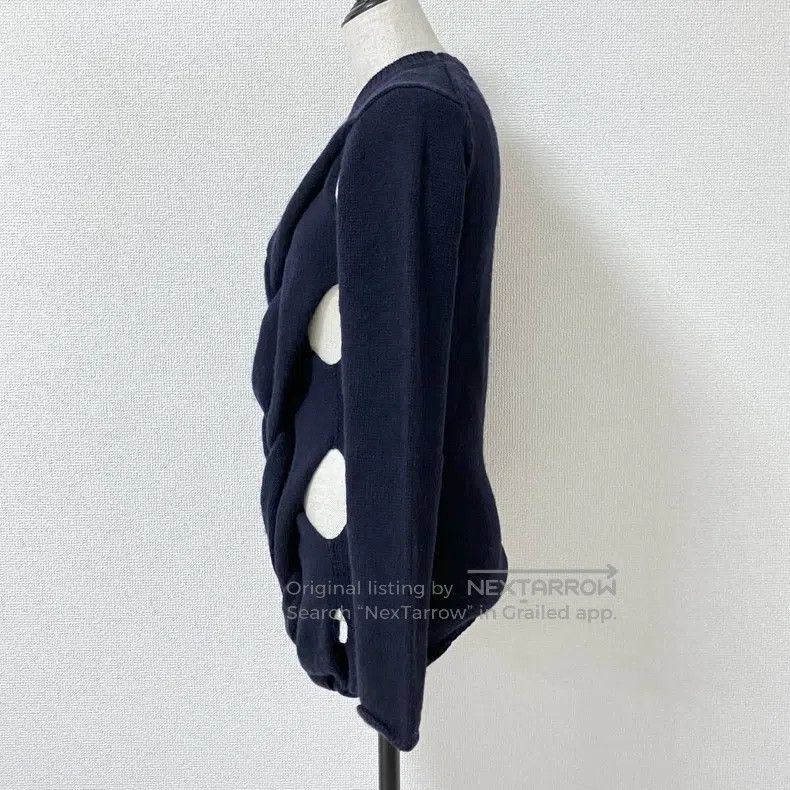 Comme des Garcons Comme Des Garcons Navy cabled sweater Size S / US 4 / IT 40 - 3 Thumbnail