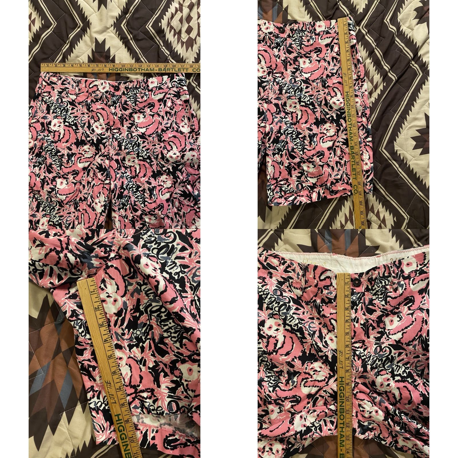 Lilly Pulitzer Lilly Pulitzer Mens Bermuda Shorts Hangin With My Boo Panda Bears Pink 34 Size US 34 / EU 50 - 8 Thumbnail