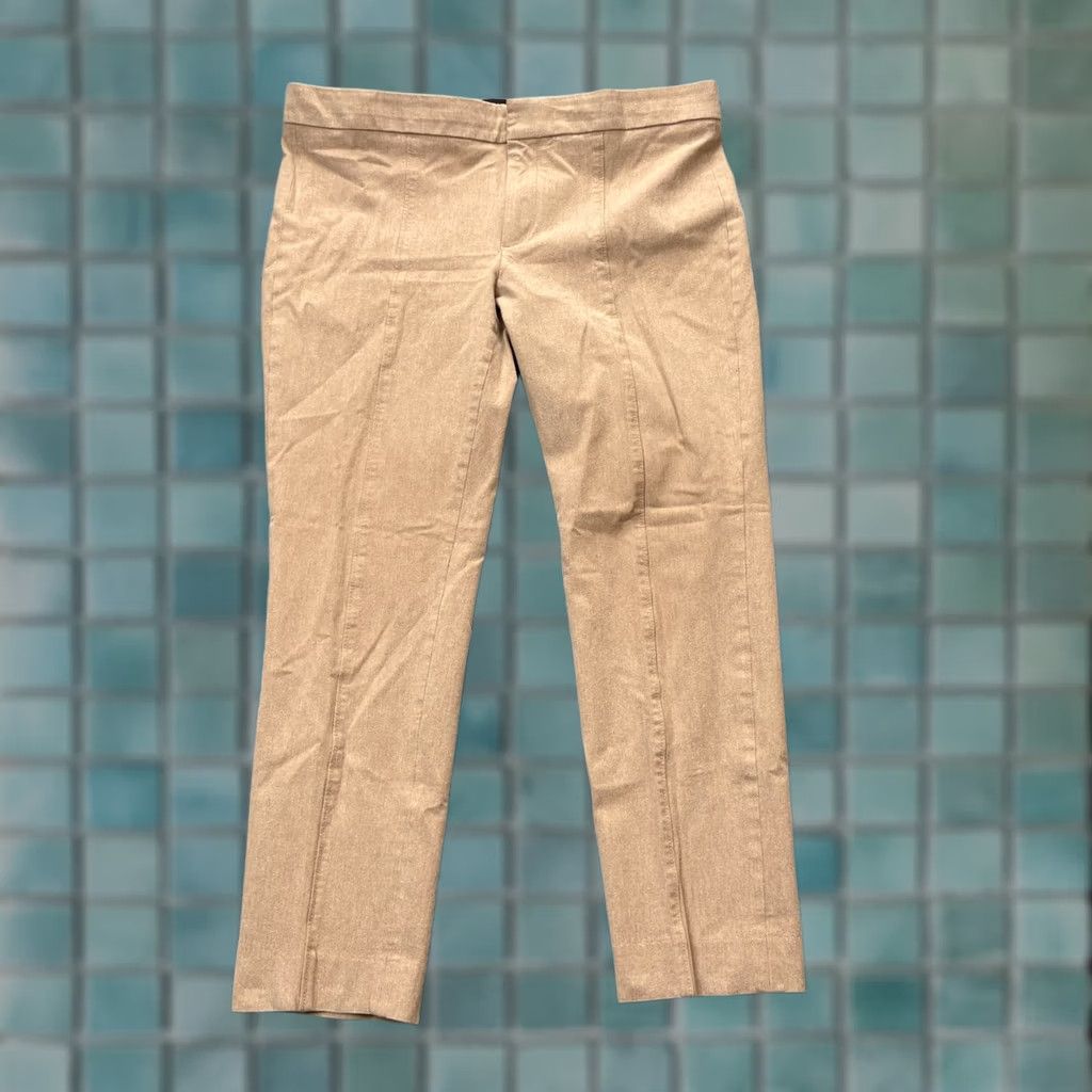Banana Republic Banana Republic Pants Womens 8 Beige Sloan Stretch Ankle Straight Leg Formal (Regular) Boys Girls Mens Womens Size 30" / US 8 / IT 44 - 1 Thumbnail