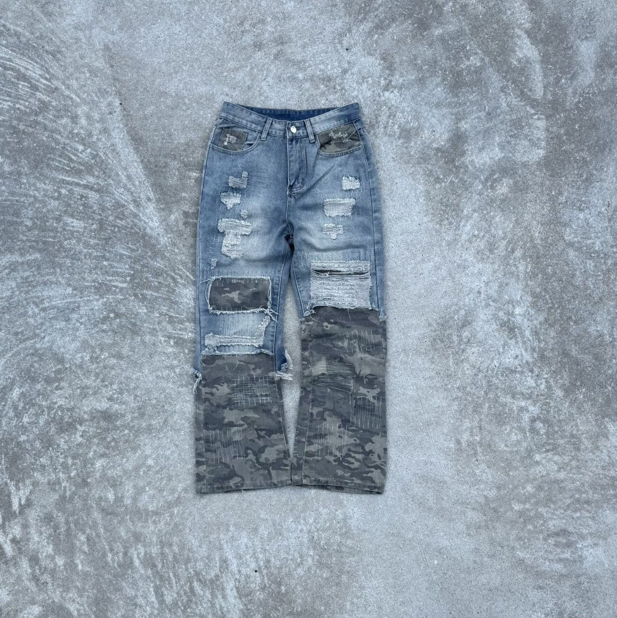 Vintage Vintage Y2K avantgarde streetwear affliction opium jeans Size US 30 / EU 46 - 1 Thumbnail