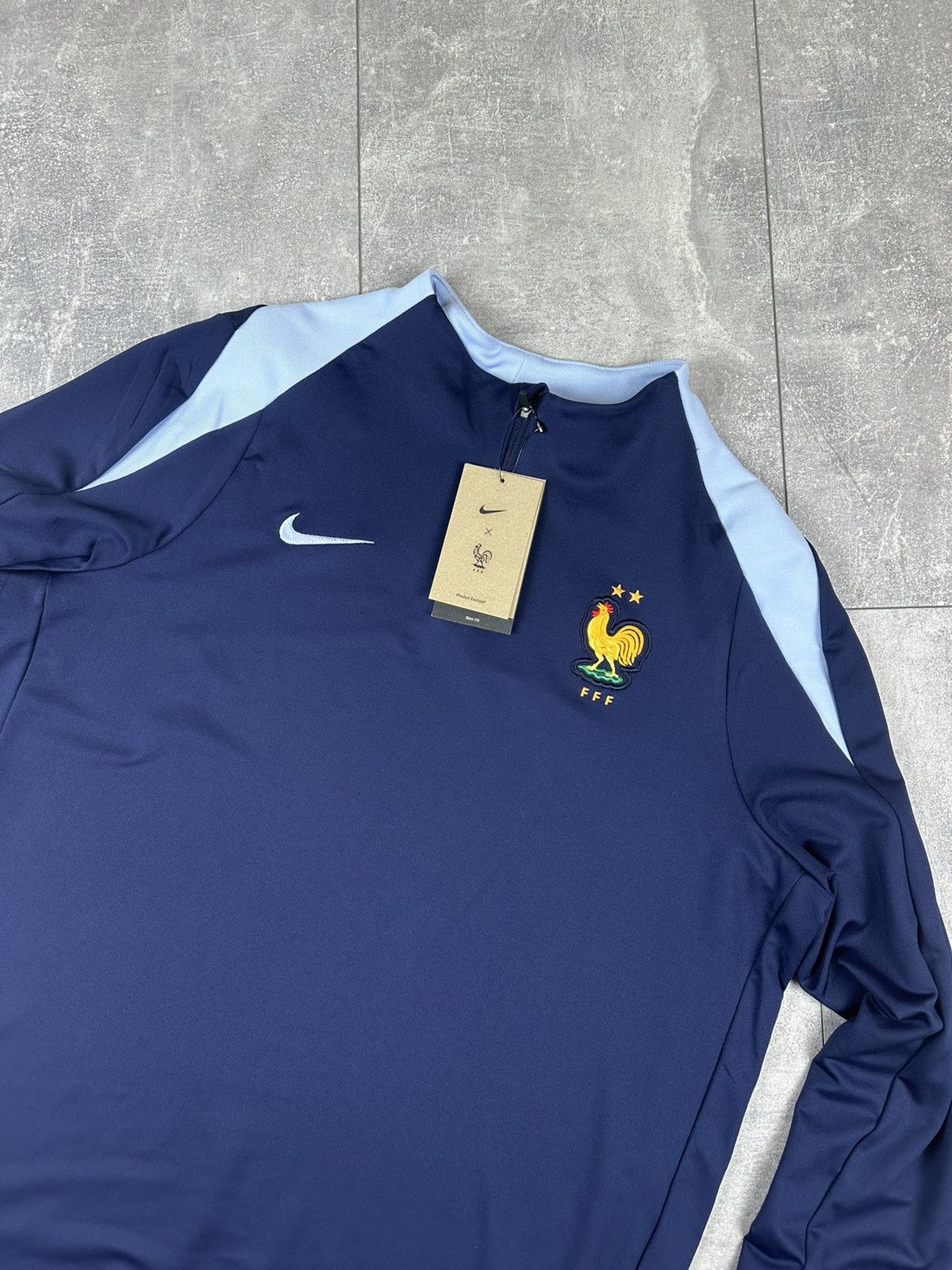 Nike New Nike France 2024 Training Light Strike Elite 1/4 Zip Size US XL / EU 56 / 4 - 5 Thumbnail