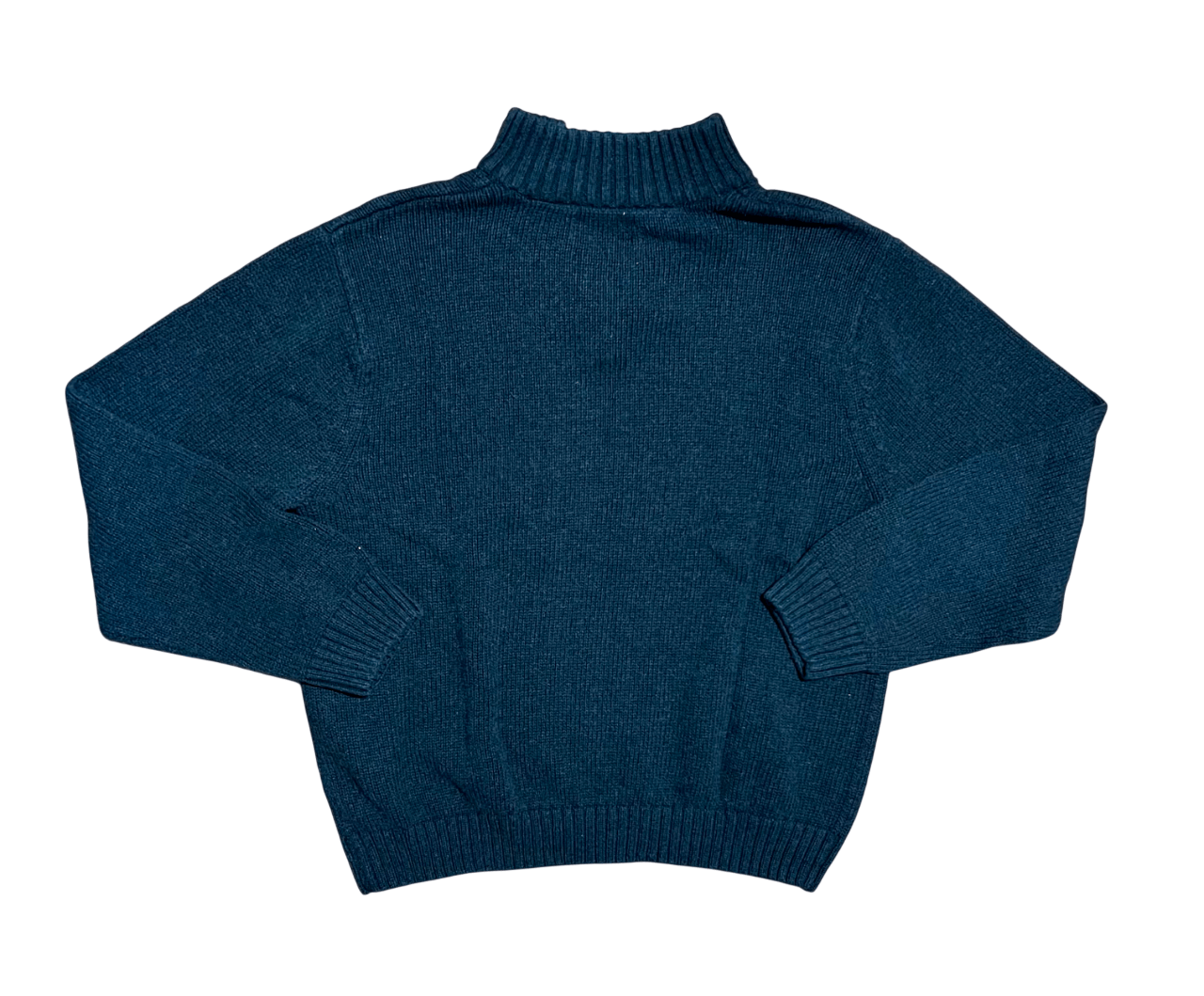 Chaps Chaps Gray, Blue & White Vintage Quarter Zip Sweater Size US XL / EU 56 / 4 - 4 Thumbnail
