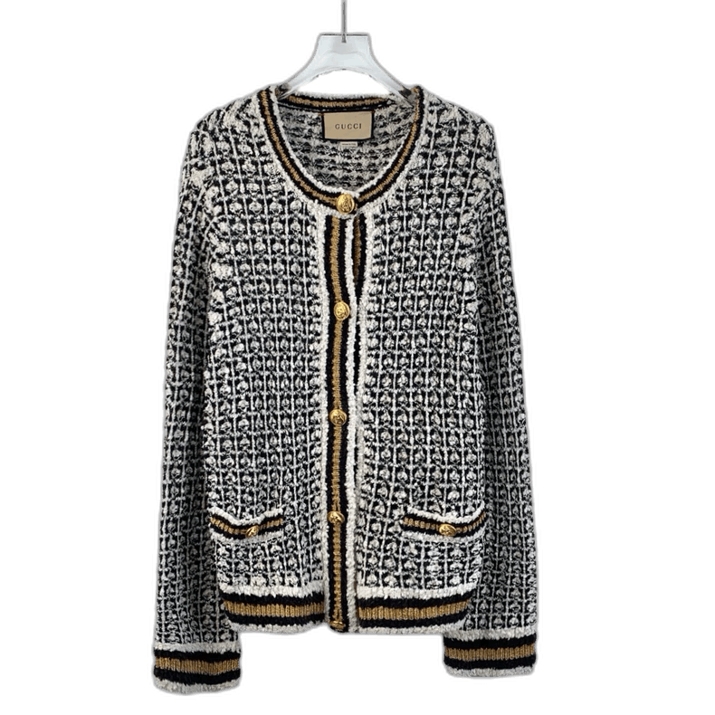 Gucci Gucci Color Block Cotton Cardigan Size US L / EU 52-54 / 3 - 1 Thumbnail