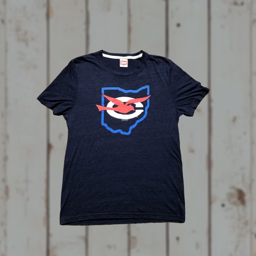 MLB Homage Shirt Mens M Blue Cleveland Guardians Medium Navy Ohio Logo Tee Graphic MLB Size US M / EU 48-50 / 2 - 1 Thumbnail