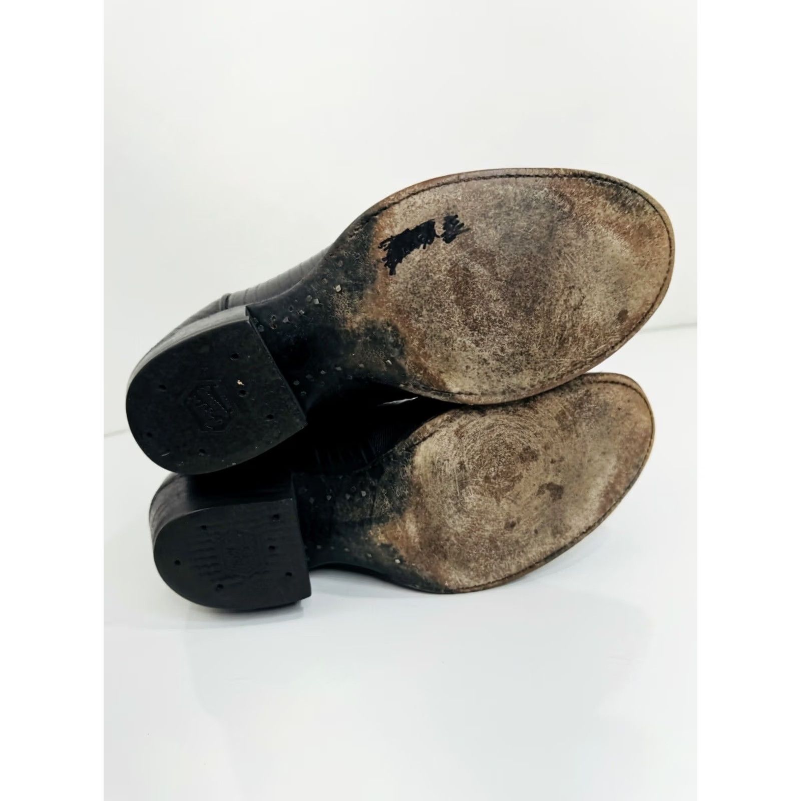 Tony Lama TONY LAMA Mens Cowboy Western Boots Black Lizard Exotic 7.5 D Size US 8 / EU 41 - 6 Thumbnail