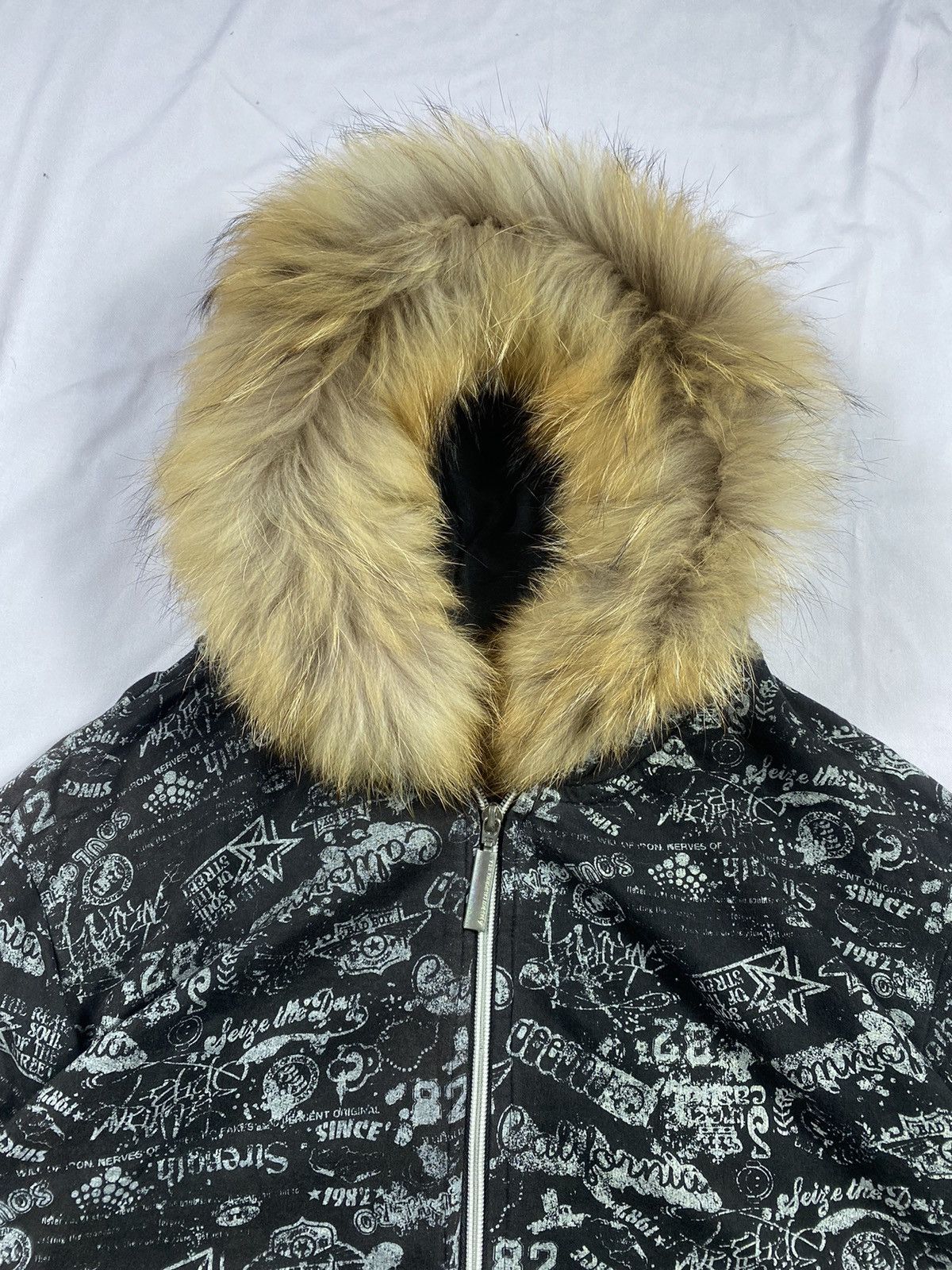 Hysteric Glamour Japanese Bad Boy Poem Gothic Zip Fur Hoodie Lgb Ifsix style Size US L / EU 52-54 / 3 - 7 Thumbnail