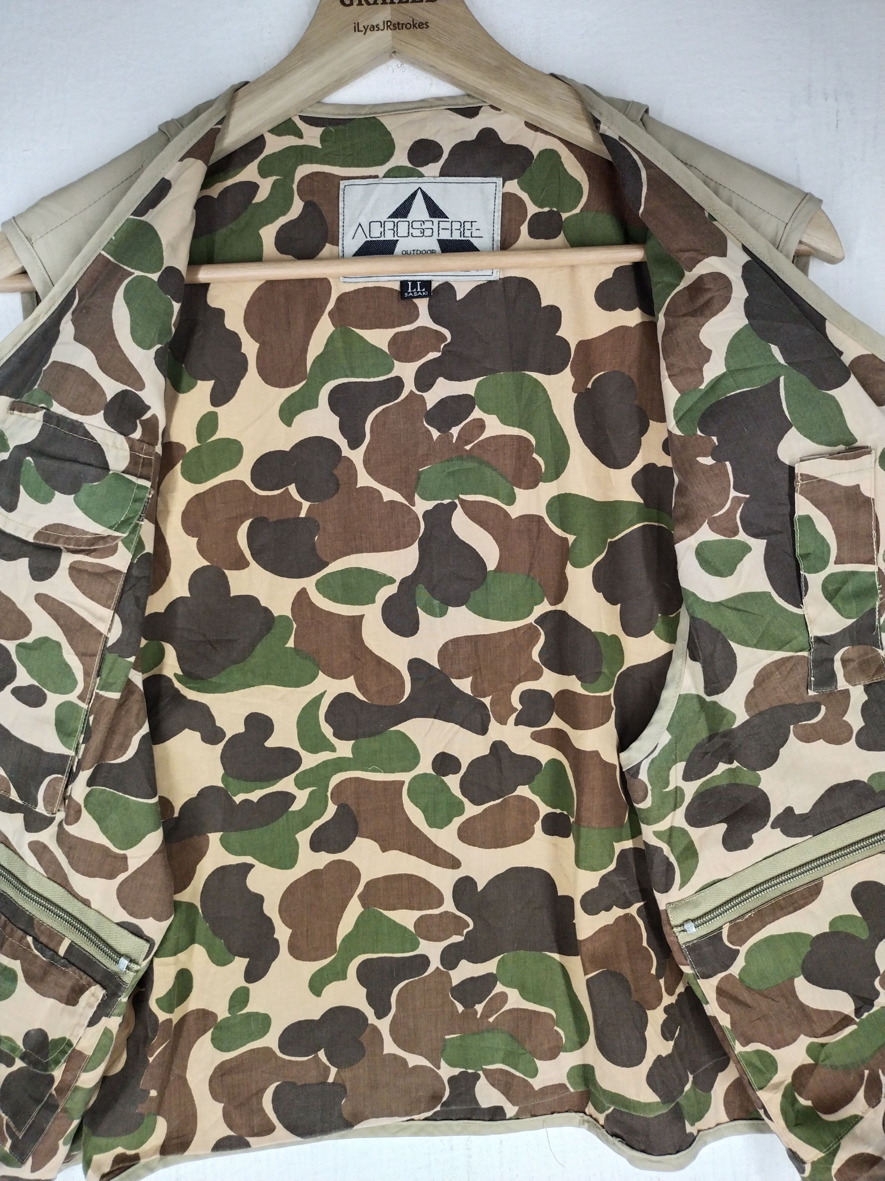 Gear for Sports 🔥 Vtg Camo Vest Reversible Tactical Pocket Size US L / EU 52-54 / 3 - 8 Thumbnail