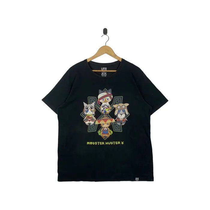 MONSTER HUNTER x UNIQLO Video Fantasy Game Tee Shirt