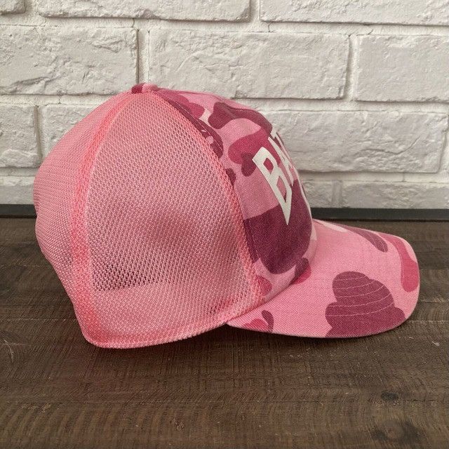 Bape BAPE NYC LOGO PINK CAMO trucker hat cap a bathing ape NIGO Size ONE SIZE - 5 Thumbnail