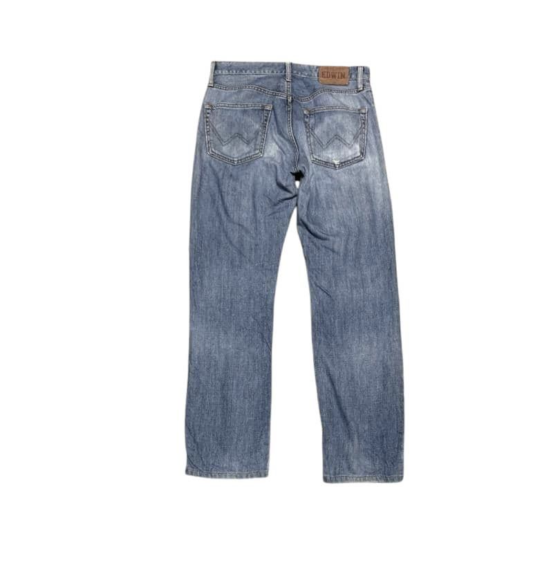 Edwin Vintage Edwin Straight Faded Blue Jeans Size US 31 - 3 Thumbnail