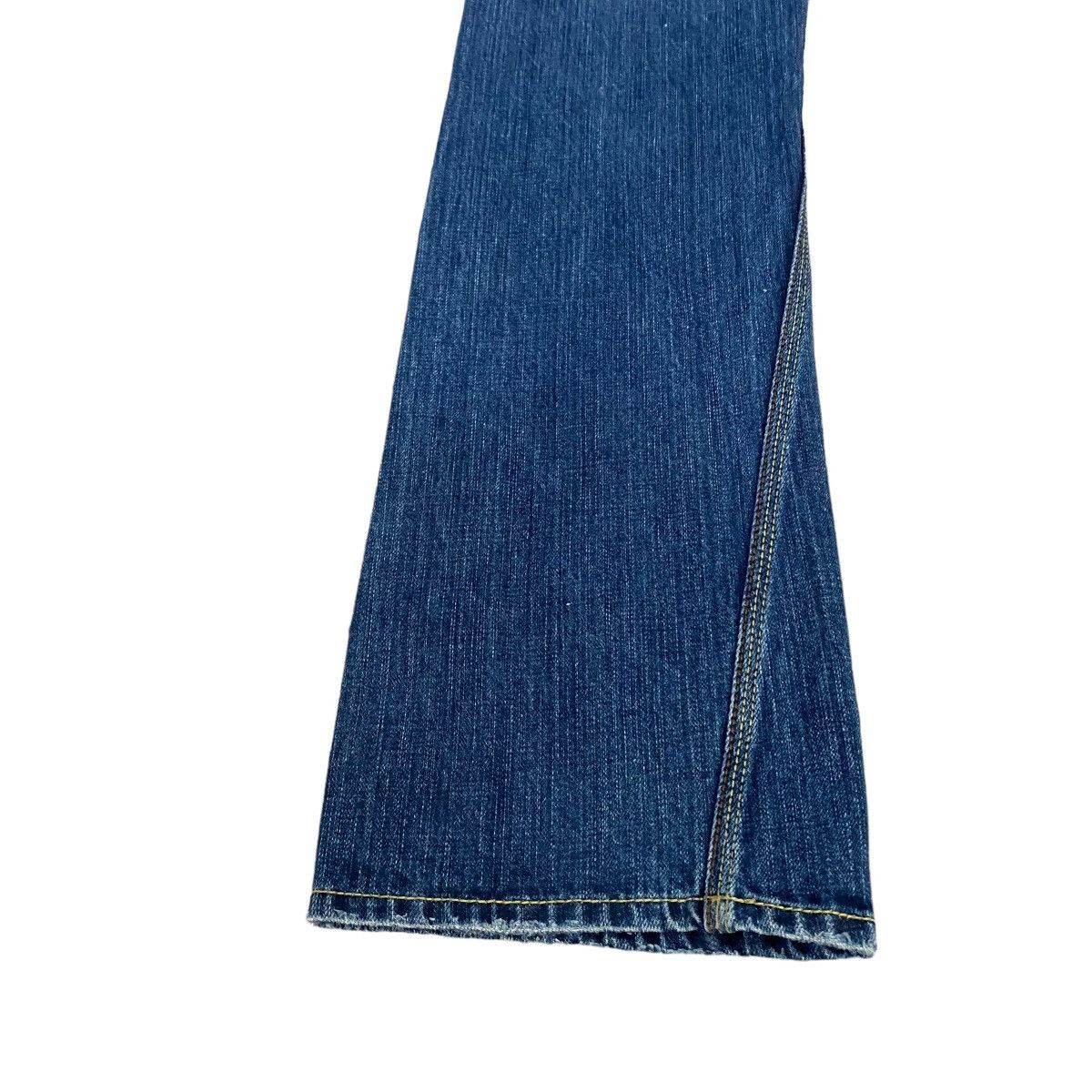 Nicole Club Nicole Club For Men Leather Lace Denim Flare Jeans Size US 31 - 14 Thumbnail