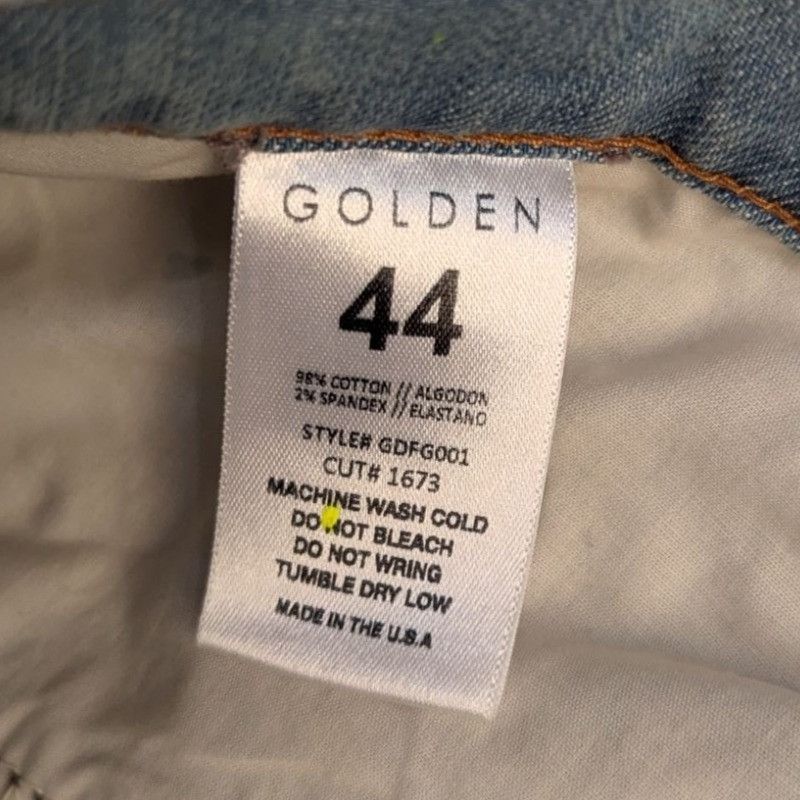 Other Golden Distressed Jeans Yellow Stripe Men 44 Streetwear Skat Size US 44 / EU 60 - 5 Thumbnail
