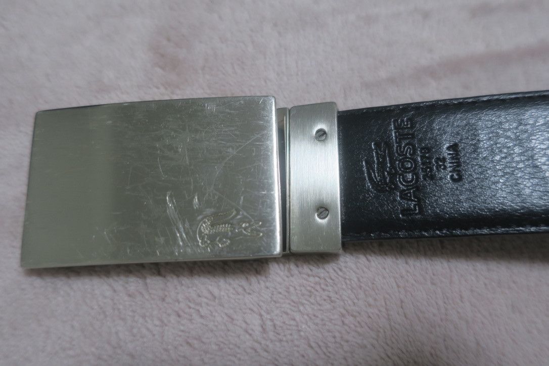 Lacoste Men's Black Belt Size 32 - 2 Thumbnail