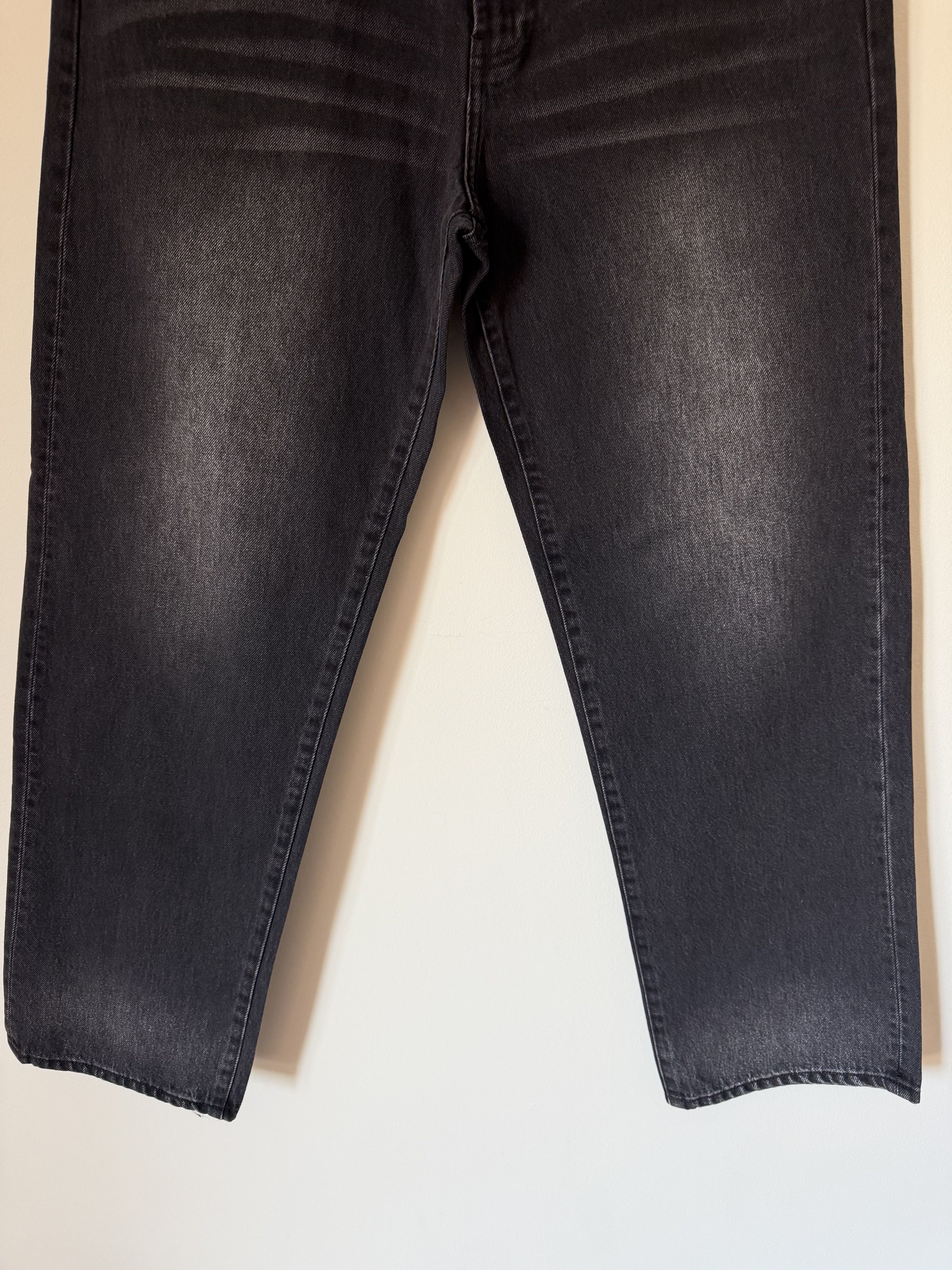 Supreme Supreme Leopard Faux Fur Loose Fit Jeans in Washed Black Size US 34 / EU 50 - 6 Thumbnail
