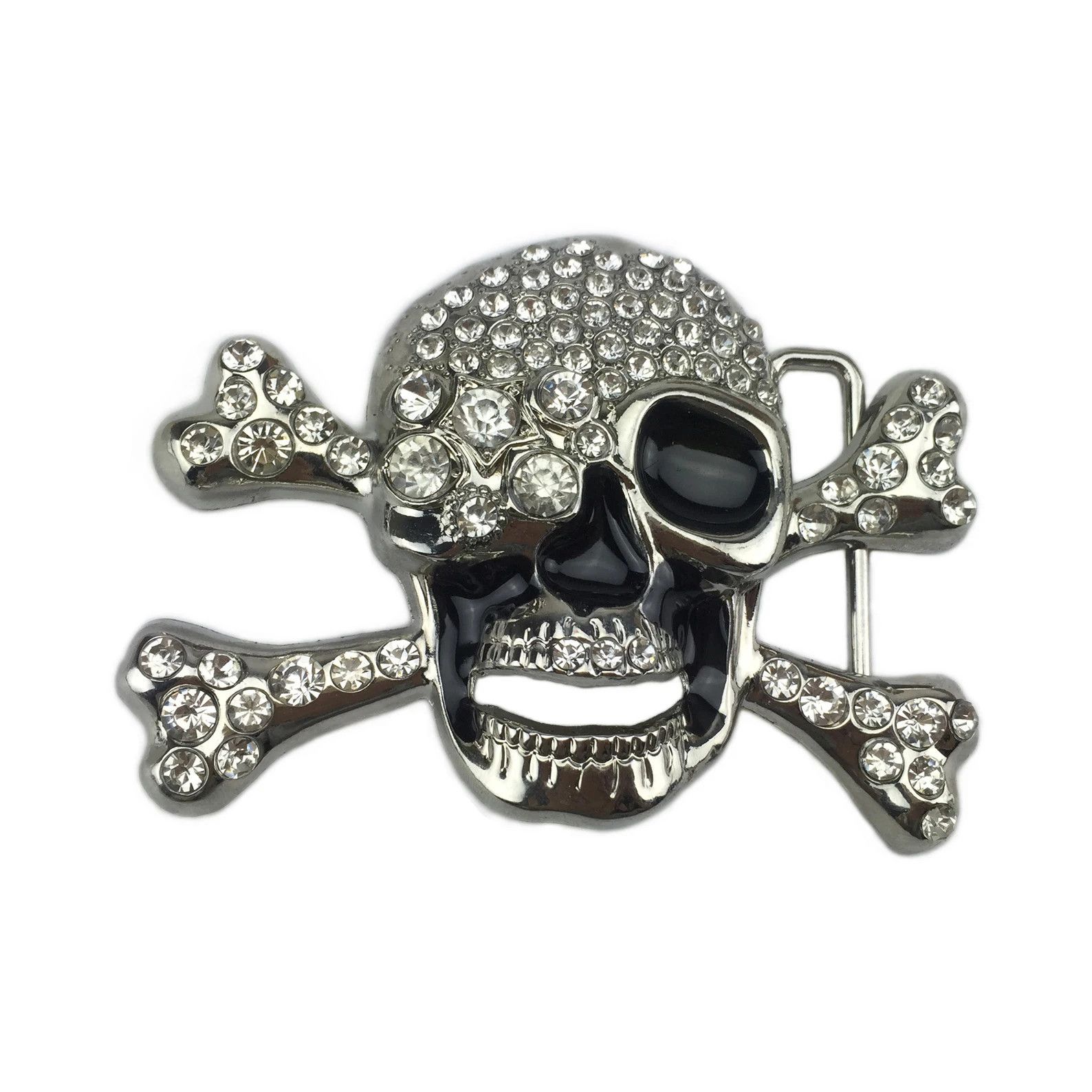 Vintage Skull skeleton belt buckle Size ONE SIZE - 1 Thumbnail