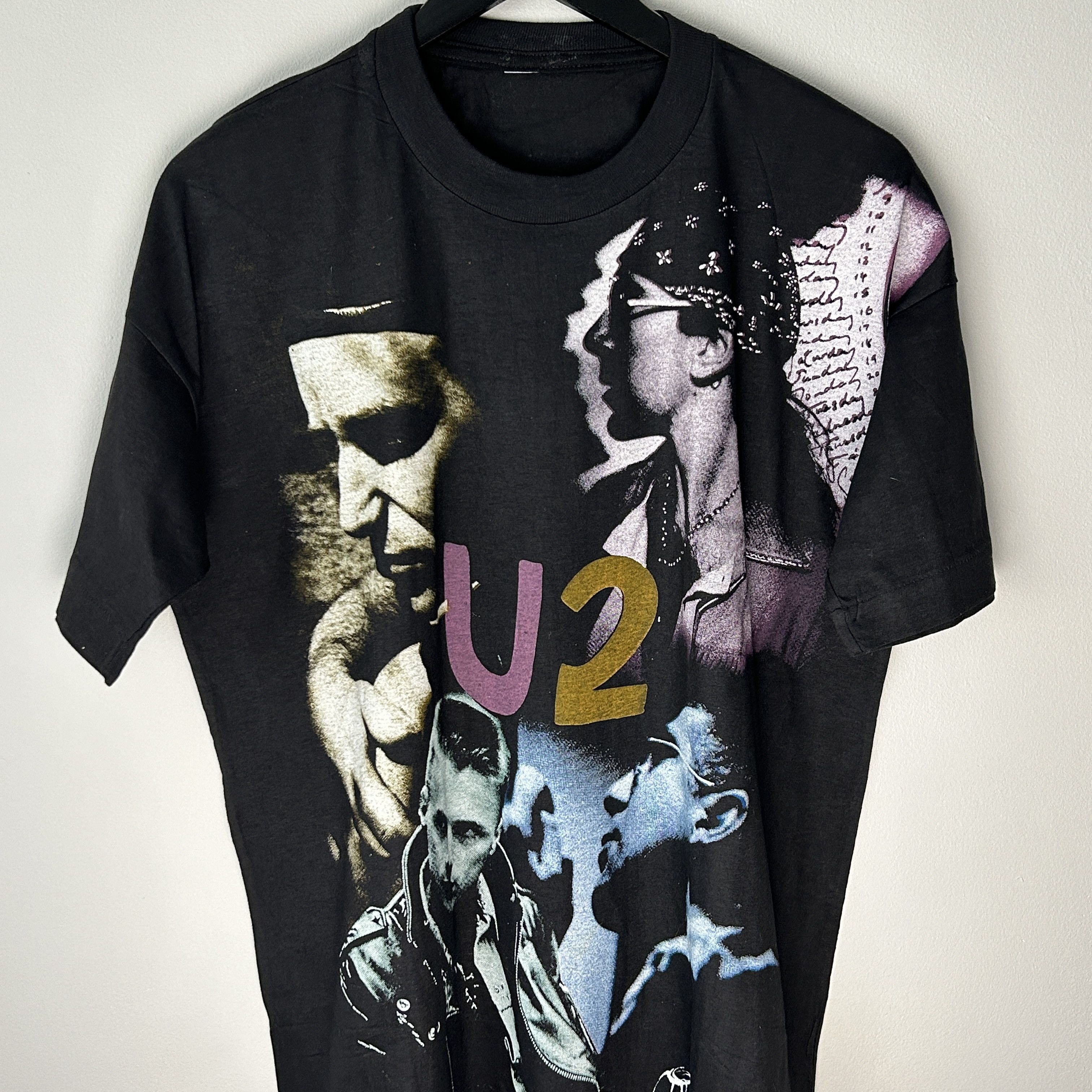 Band Tees Vintage U2 Achtung Baby 90’s Band T-shirt Size US XL / EU 56 / 4 - 3 Thumbnail
