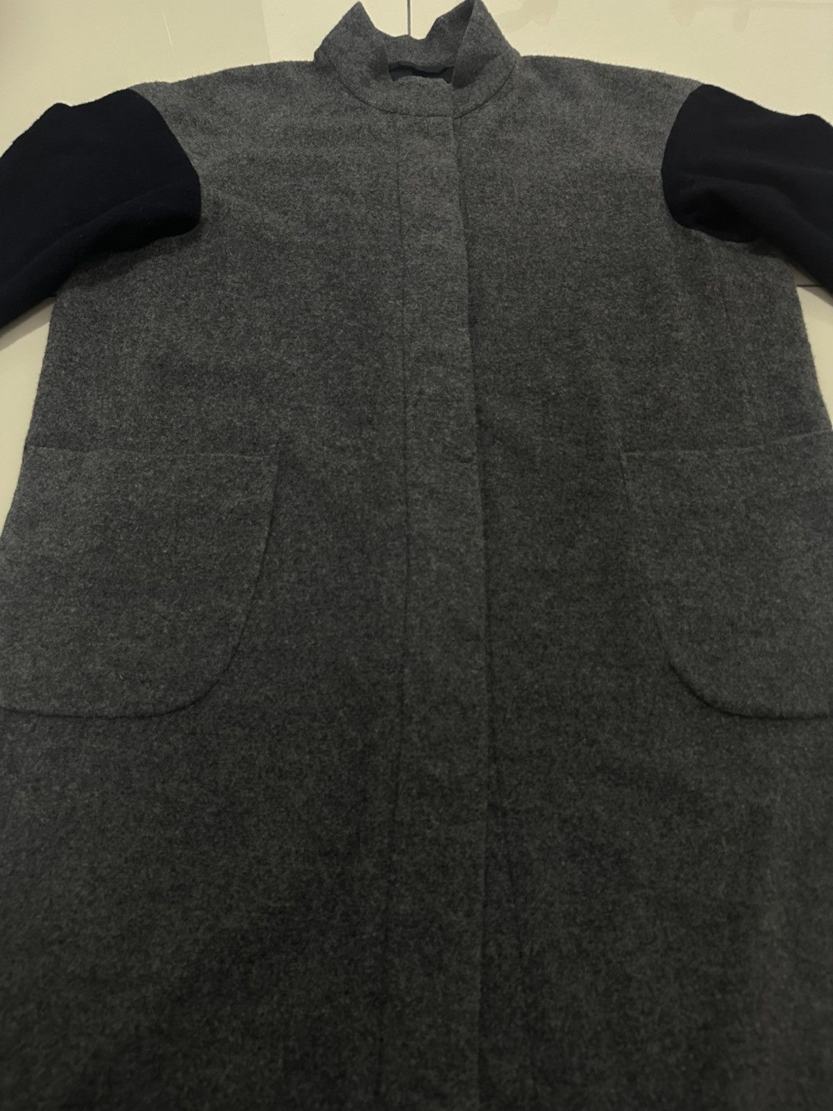 Yohji Yamamoto Y's Yohji Yamamoto Stand-up collar oversized wool coat Size US S / EU 44-46 / 1 - 4 Thumbnail