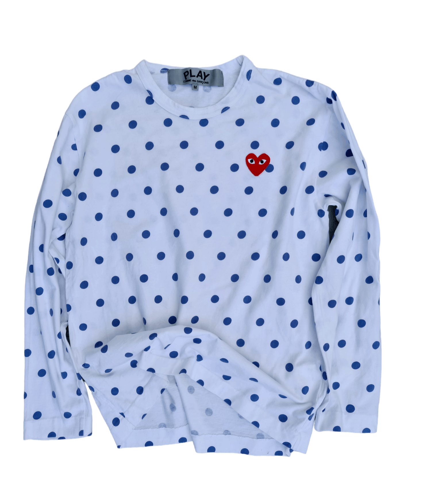 CDG by Comme des Garcons × Comme des Garcons × Comme des Garcons PLAY Comme Des Garçons ❤ Play Heard Polka Dots Long Sleeve Size M / US 6-8 / IT 42-44 - 1 Thumbnail