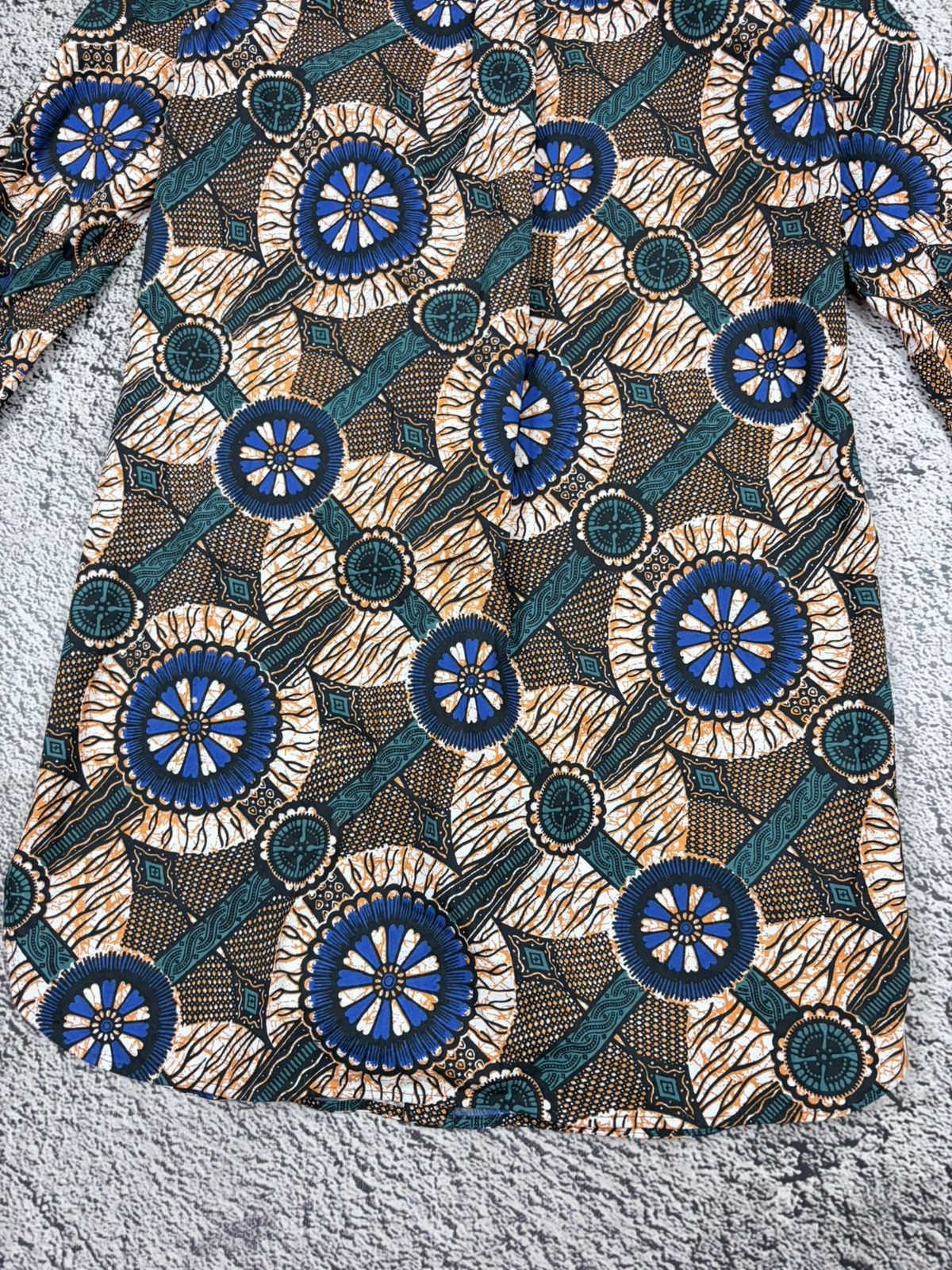 Max Mara Weekend Max Mara 100% Cotton Printed Shirt Dress US 4 Size XS / US 0-2 / IT 36-38 - 9 Thumbnail