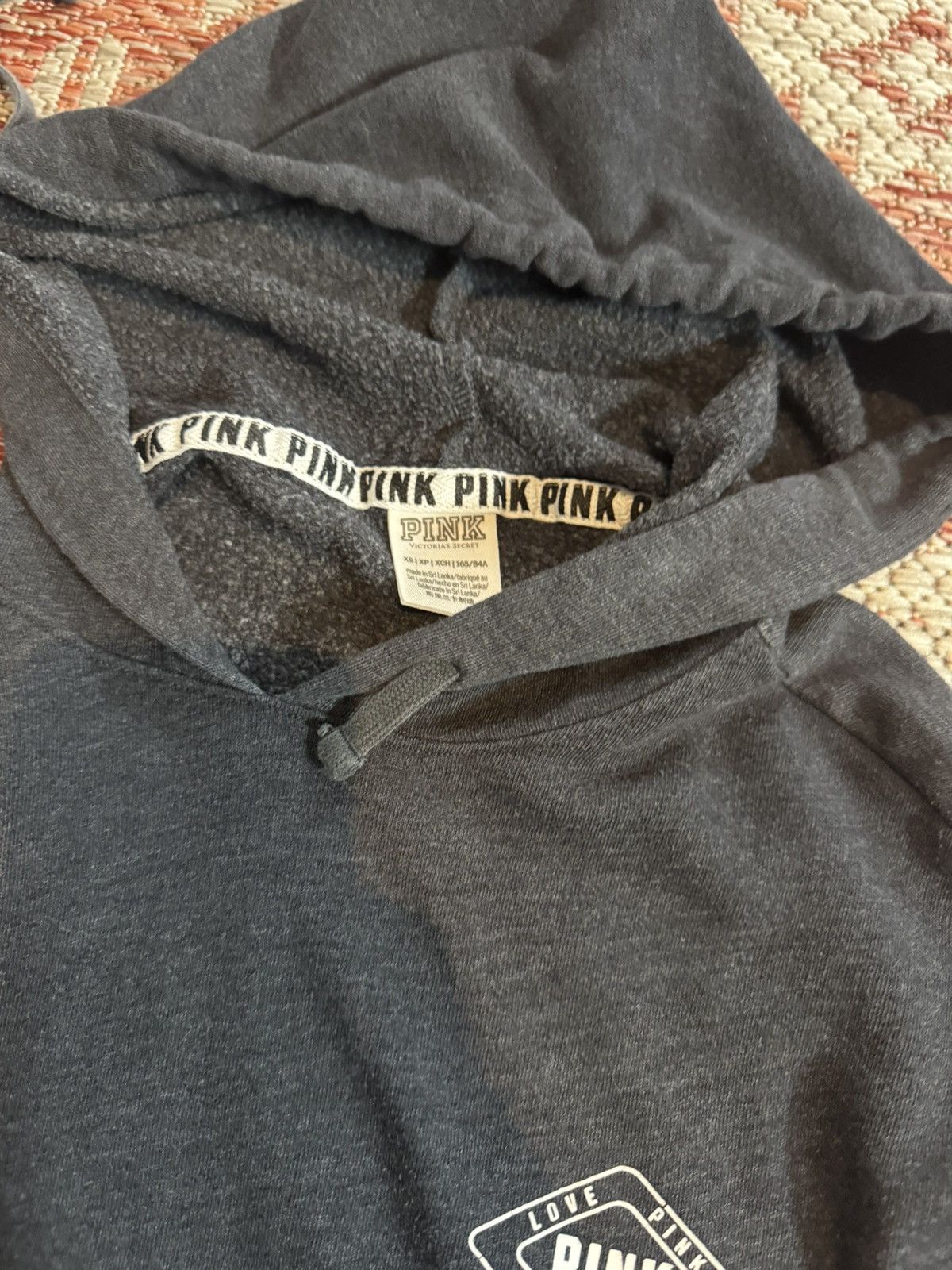 Pink Y2K Victoria Secret Pink Grey Hoodie Sweater size XS Size XS / US 0-2 / IT 36-38 - 3 Thumbnail