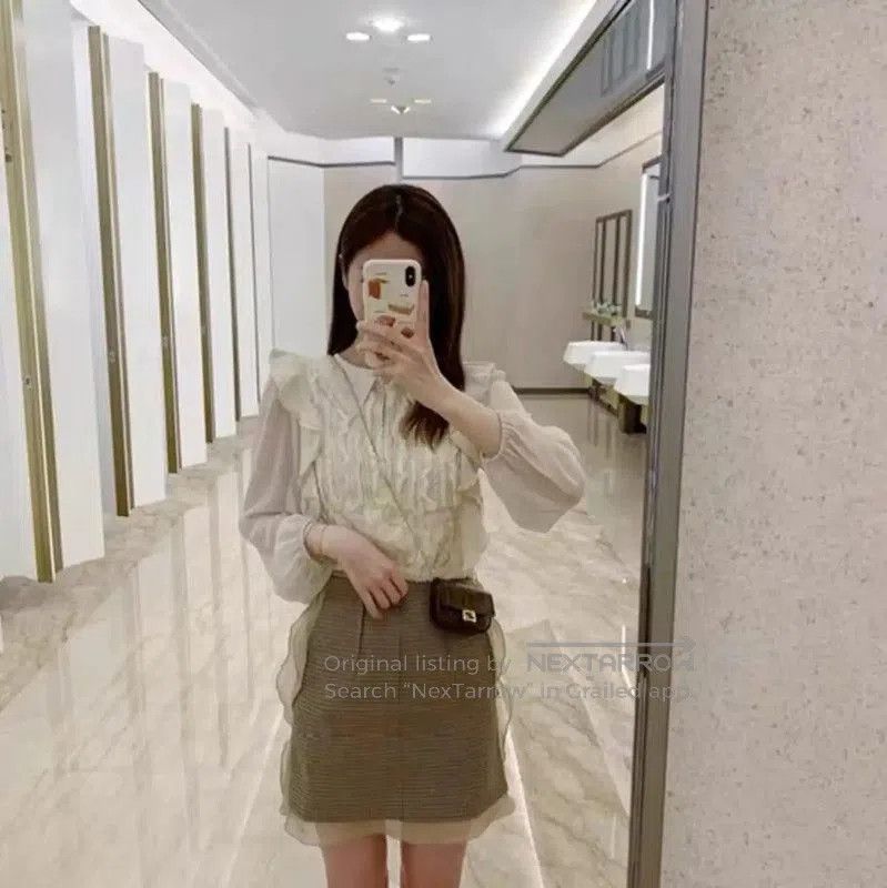 Fendi Fendi Brown Plaid Mini Skirt for Women . Size 22" - 7 Thumbnail
