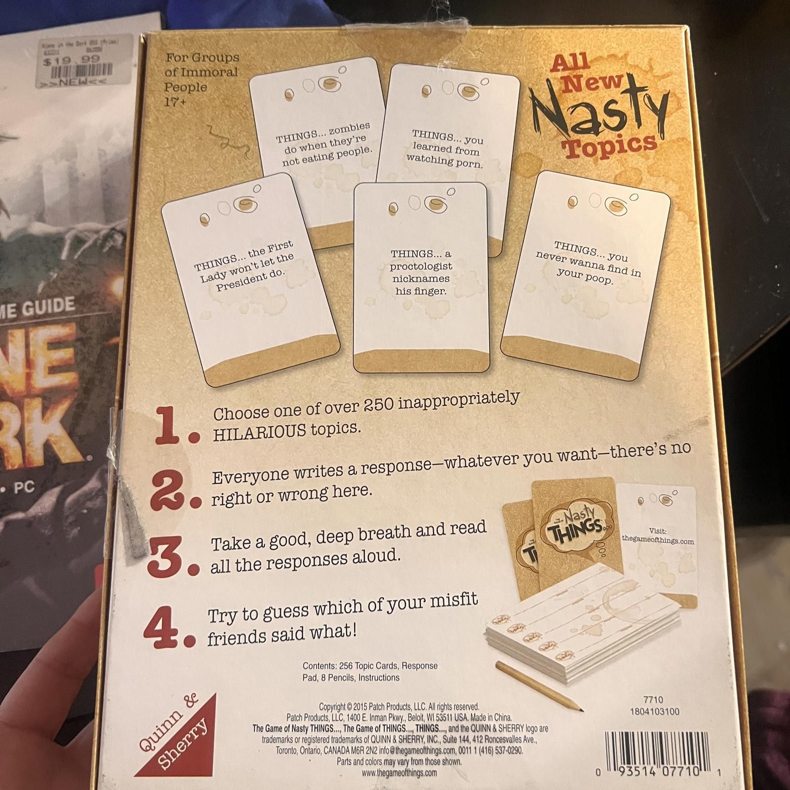 Other Nasty Things Adult Party Game Size ONE SIZE - 4 Thumbnail