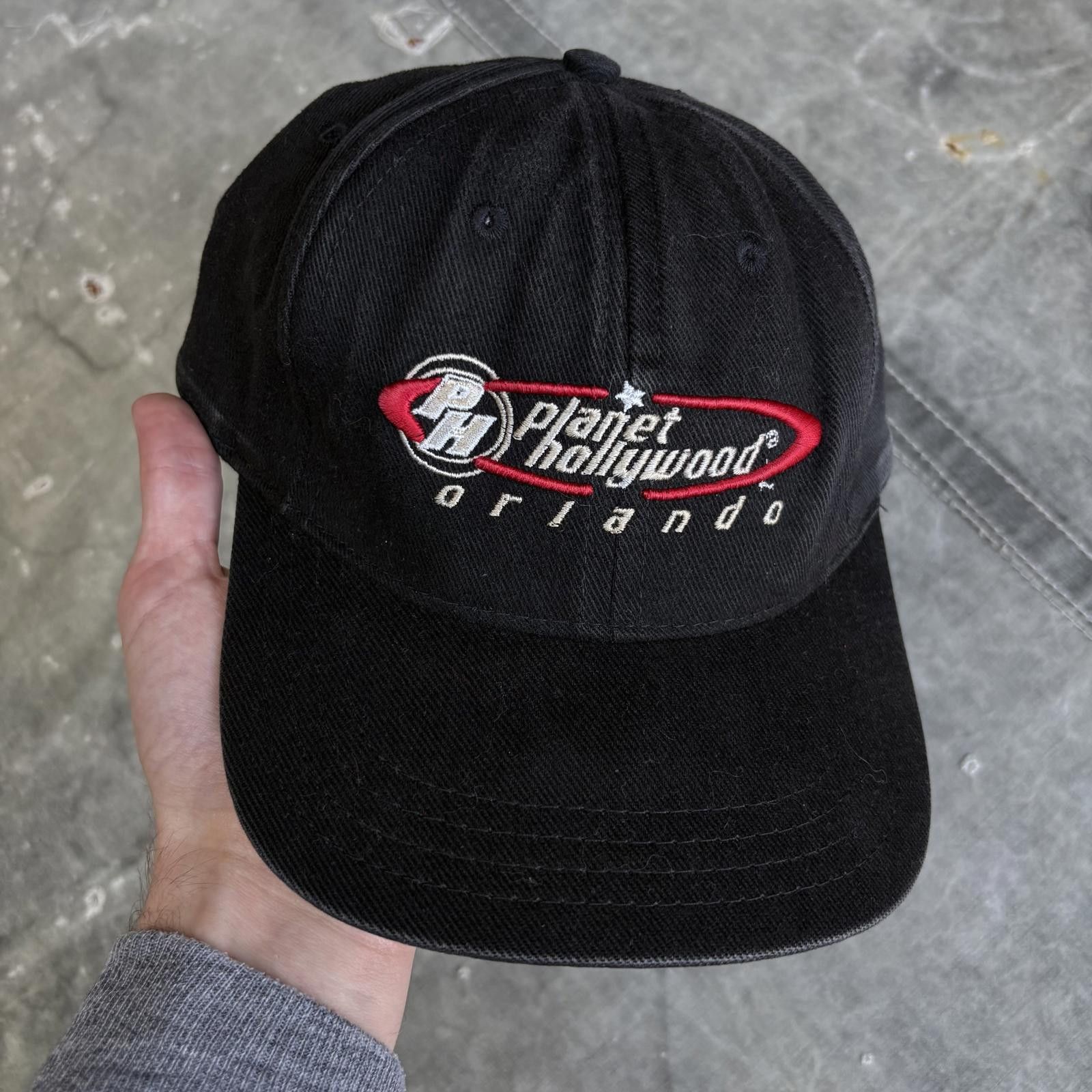 Planet Hollywood Vintage 90s Planet Hollywood Orlando Black Embroidered Hat Size ONE SIZE - 1 Thumbnail