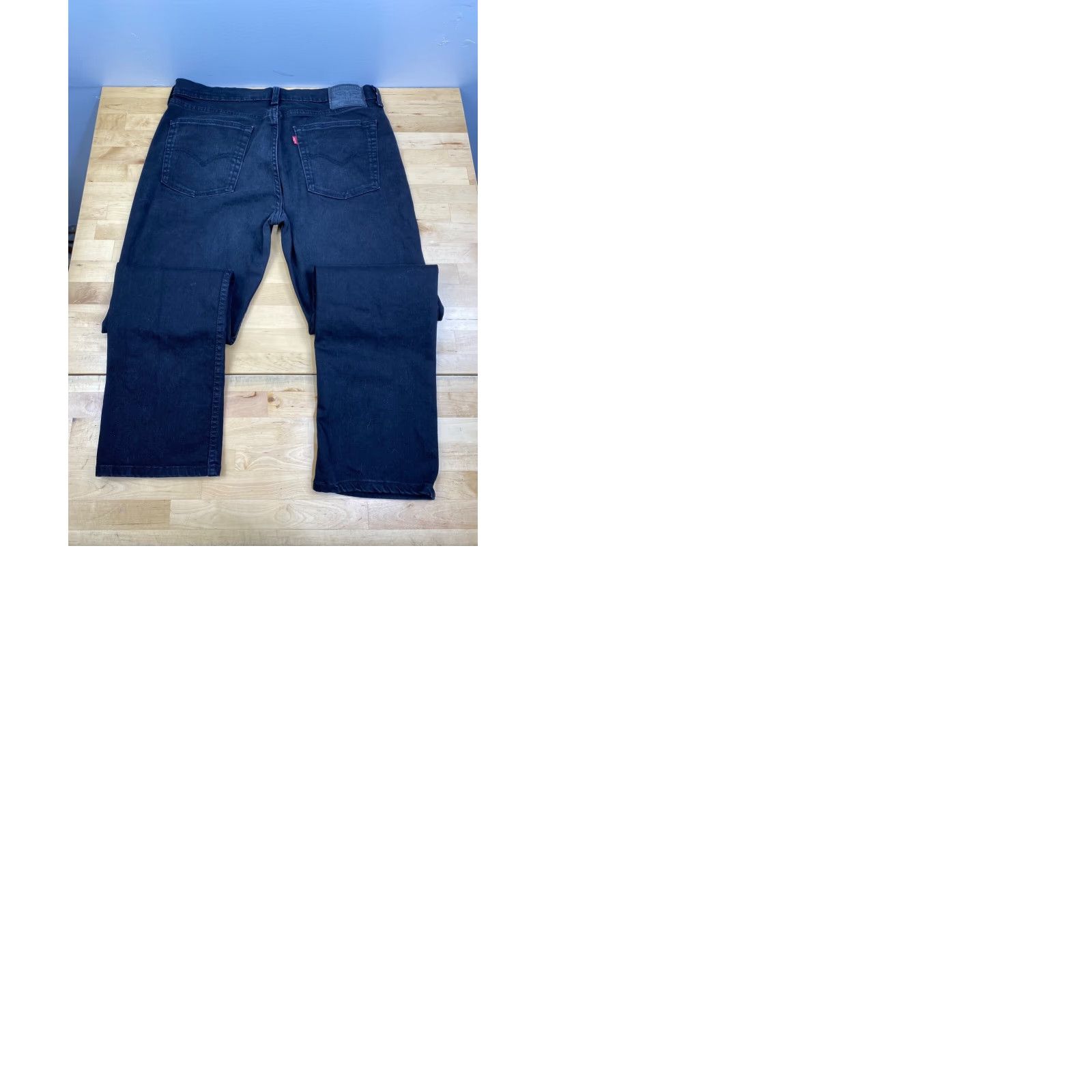 Levi's Levi's 514 Jeans Mens 36x30 Straight Denim Black 5-Pocket Regular Waist 34 Inseam Zip Belt Loops Cotton Elastane Vintage No Size US 36 / EU 52 - 9 Thumbnail