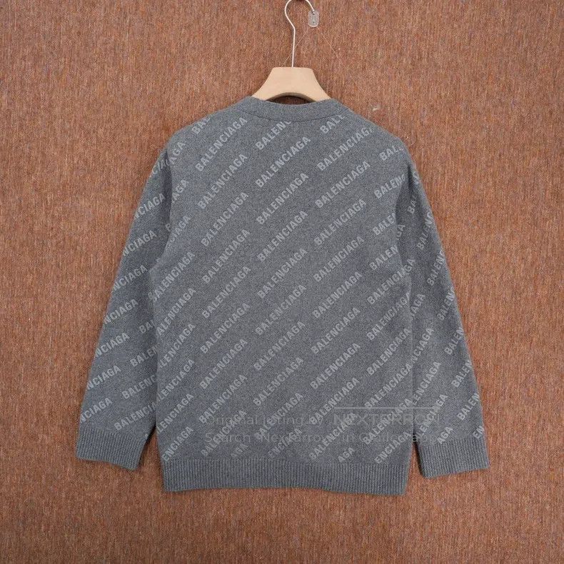 Balenciaga Balenciaga Cashmere Full Printed Bullet Screen Cardigan Size US S / EU 44-46 / 1 - 2 Thumbnail