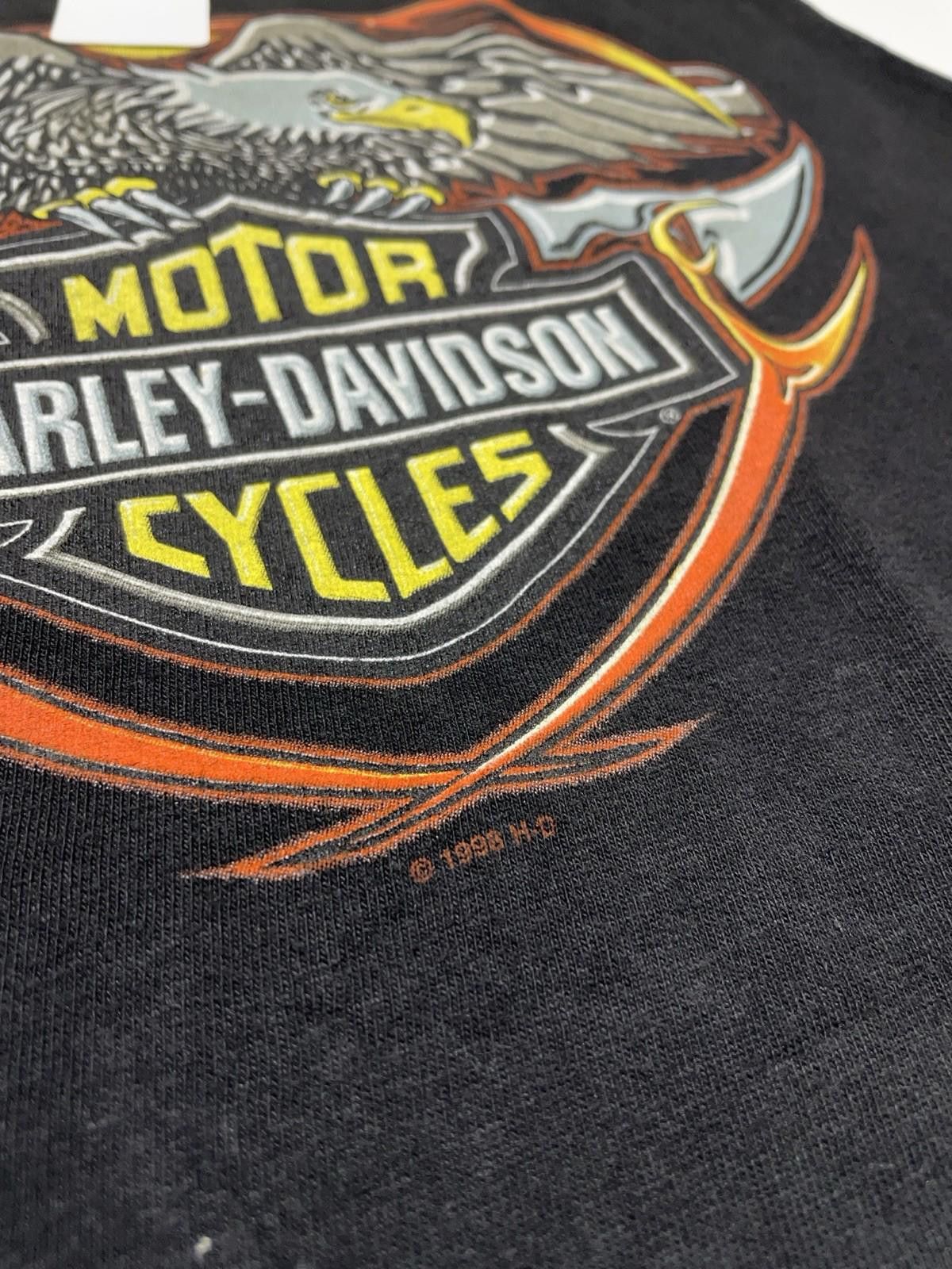 Harley Davidson Vtg Harley Davidson T Shirt Mens Sz M HD 90s Eagle Cutoff M Size US M / EU 48-50 / 2 - 2 Thumbnail