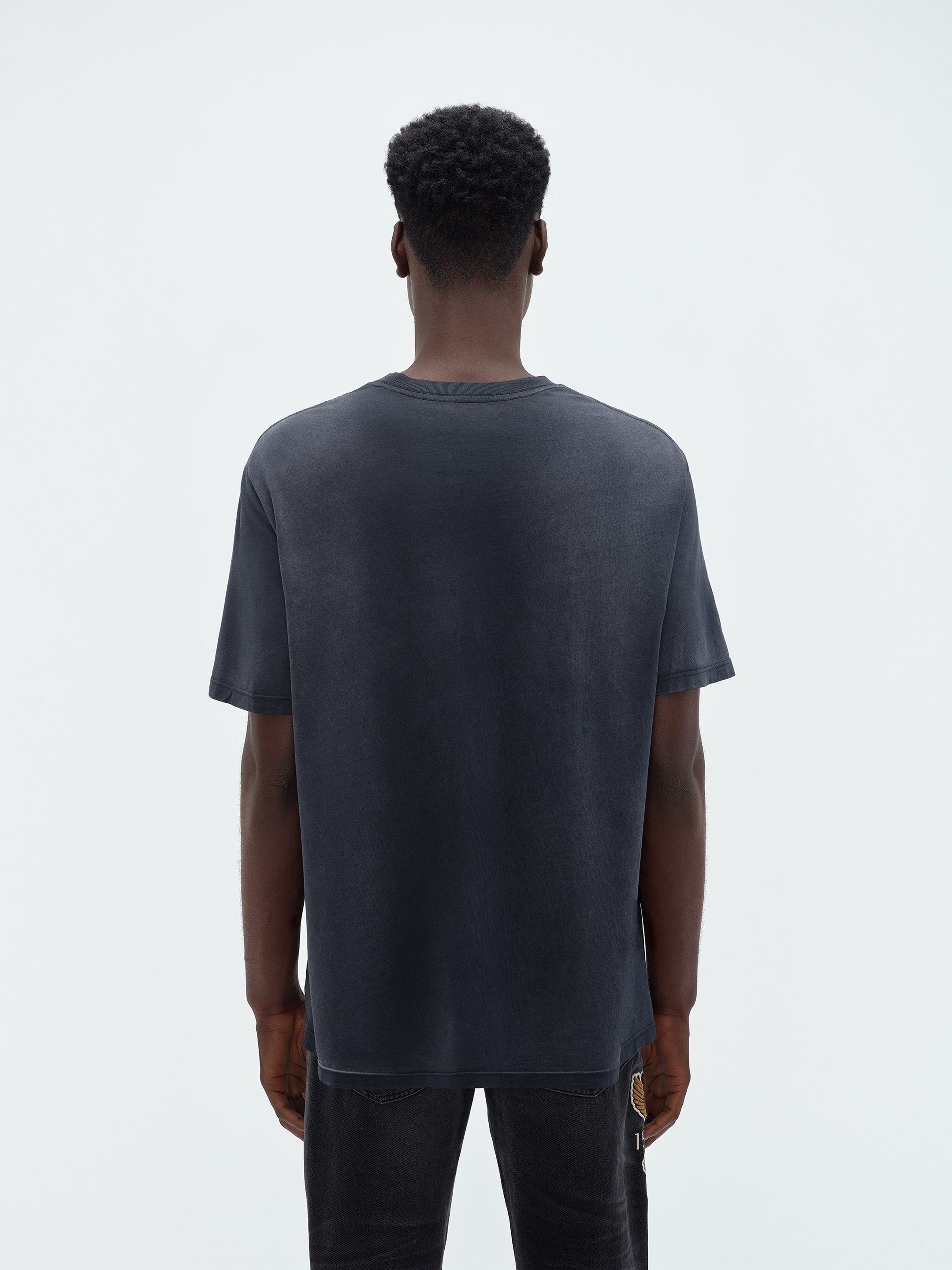 Amiri o1w1db10125 Track T-Shirt in Black/Yellow Size US L / EU 52-54 / 3 - 5 Thumbnail