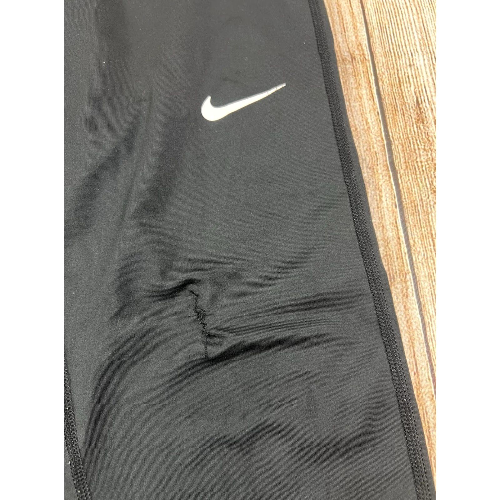 Nike Nike Pro Intertwist Crossover Dri Fit High Waist Tights AJ3927 Medium Black Womens Size ONE SIZE - 3 Thumbnail