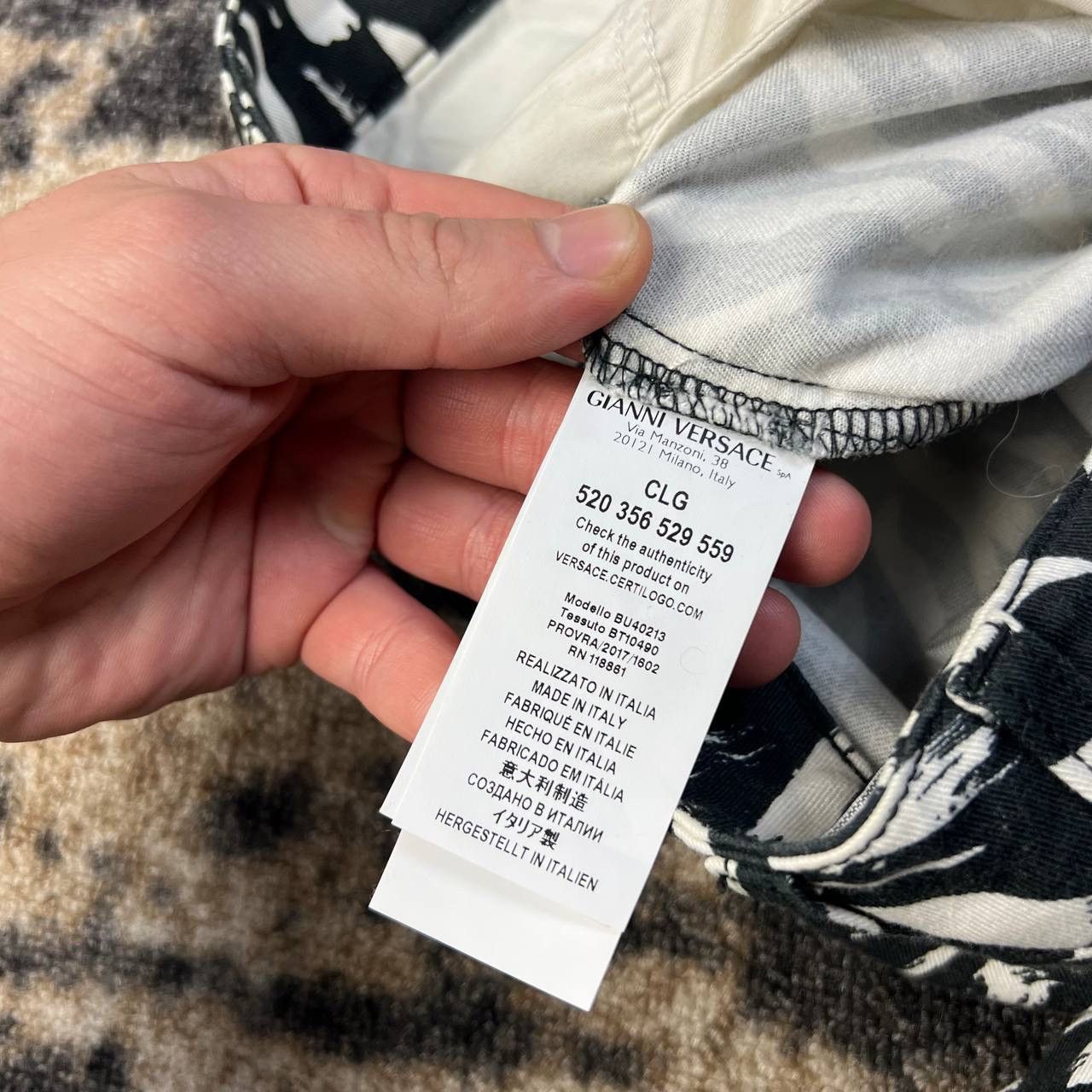 Versus Versace Versace Versus Luxury Y2K Zebra Colors Chino Pants Size 31" - 9 Thumbnail