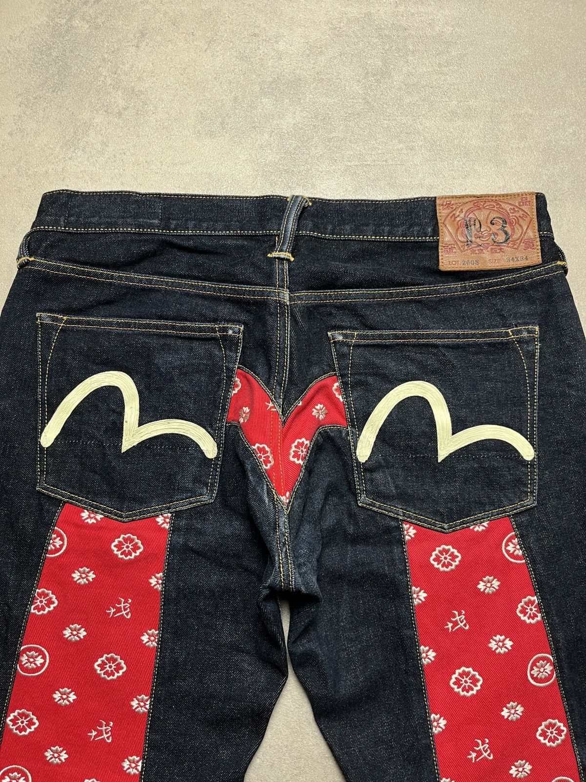Evisu Evisu Big Embroidered Daicock Selvedge Jeans Size US 33 - 6 Thumbnail