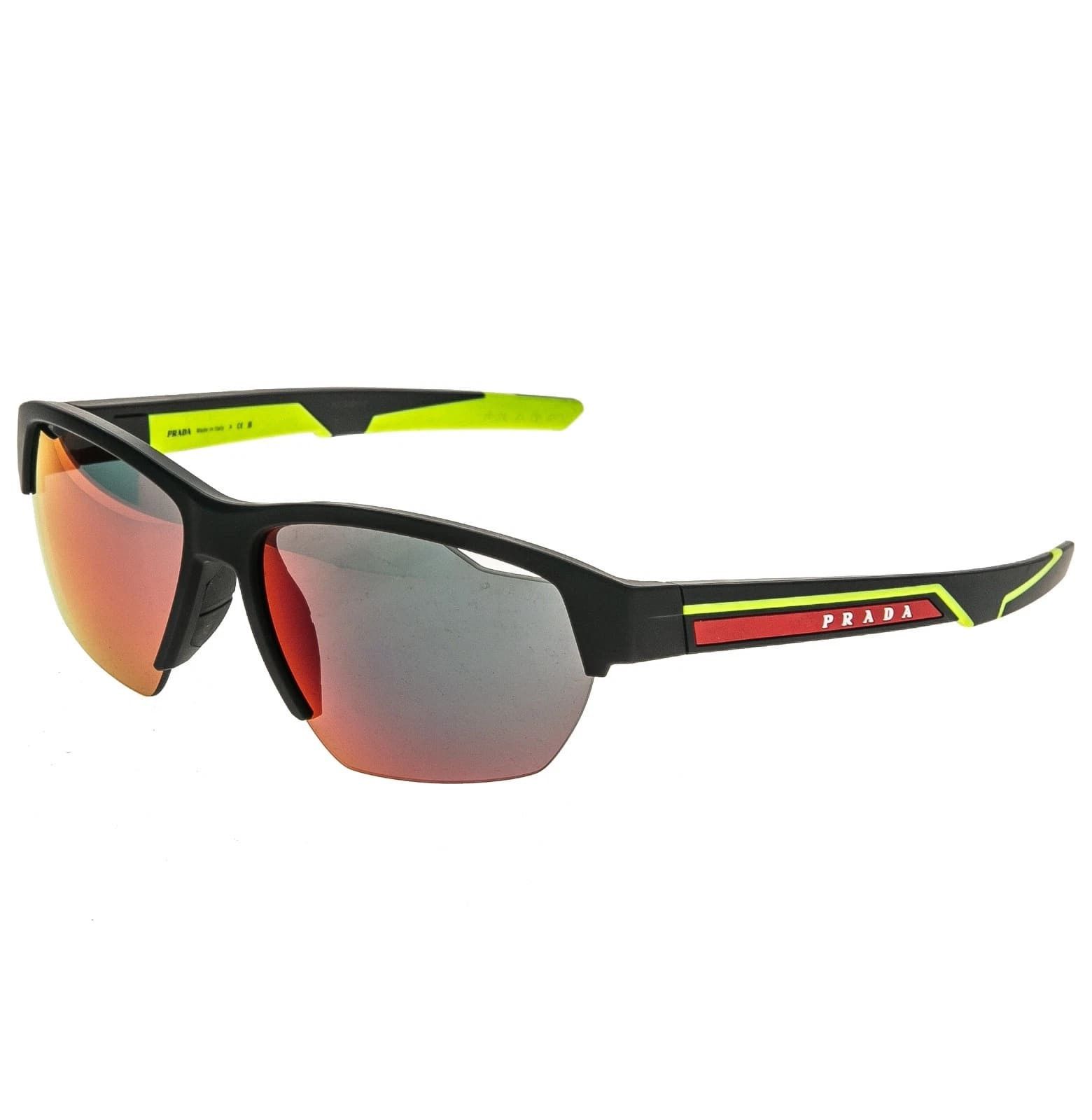 Prada PRADA PS03YS LINEA ROSSA IMPAVID 03Y Black Sport Sunglass Size ONE SIZE - 7 Thumbnail