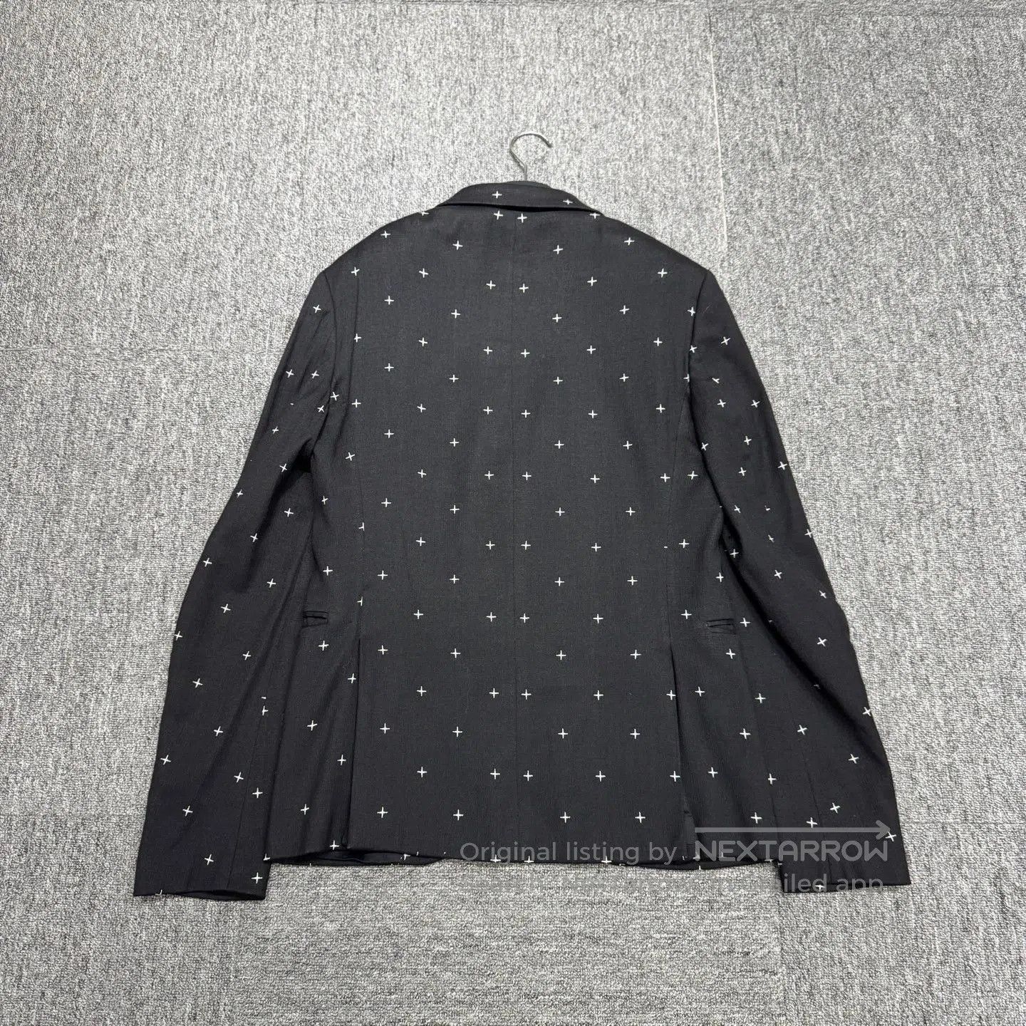 Neil Barrett Black Star Pattern Single. Size US M / EU 48-50 / 2 - 5 Thumbnail