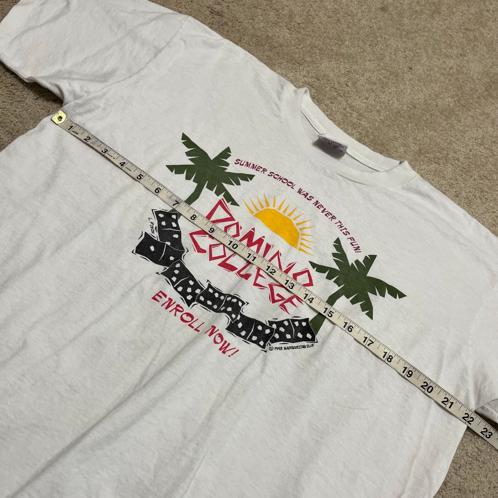 Other Vintage 1995 Jimmy Buffett “Domino College” Tour T-Shirt XL Size US XL / EU 56 / 4 - 7 Thumbnail
