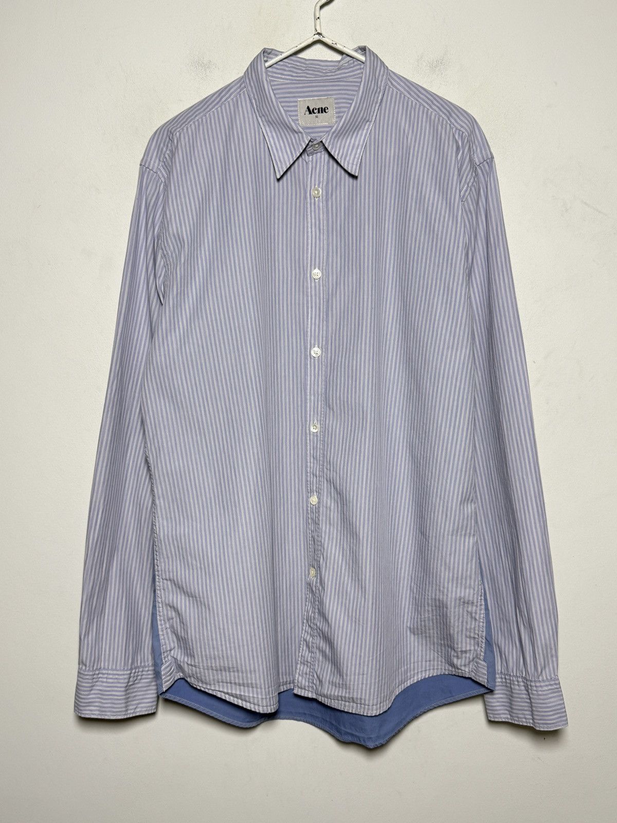 Acne Studios acne studios striped formal panelled shirt Size US L / EU 52-54 / 3 - 3 Thumbnail